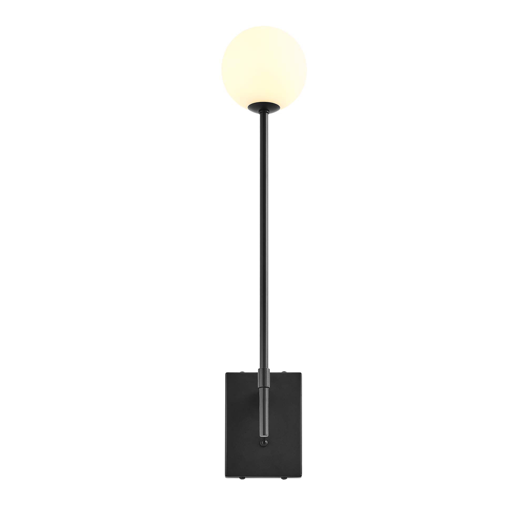 Riva White Globe Wall Sconce by Modway