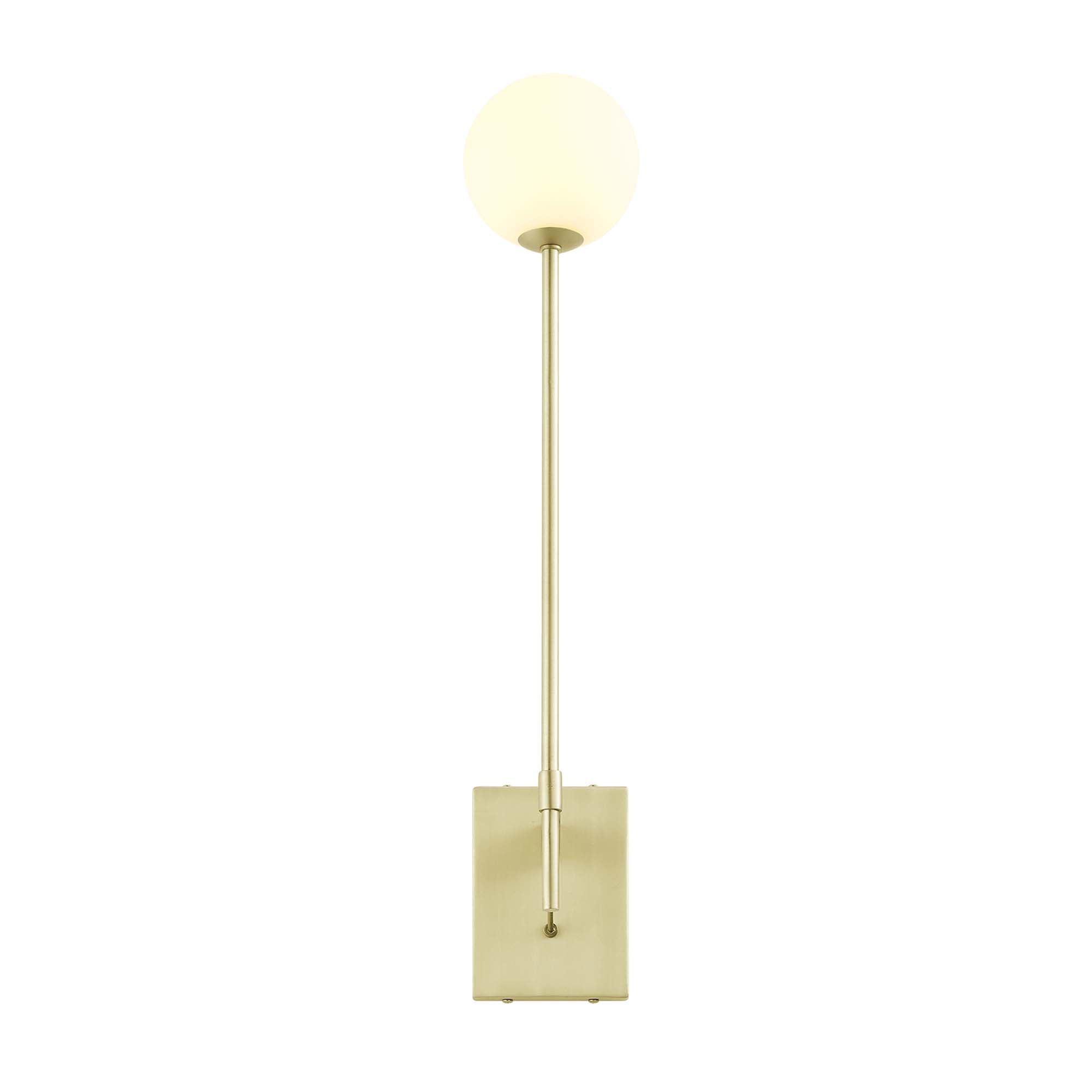 Riva White Globe Wall Sconce by Modway
