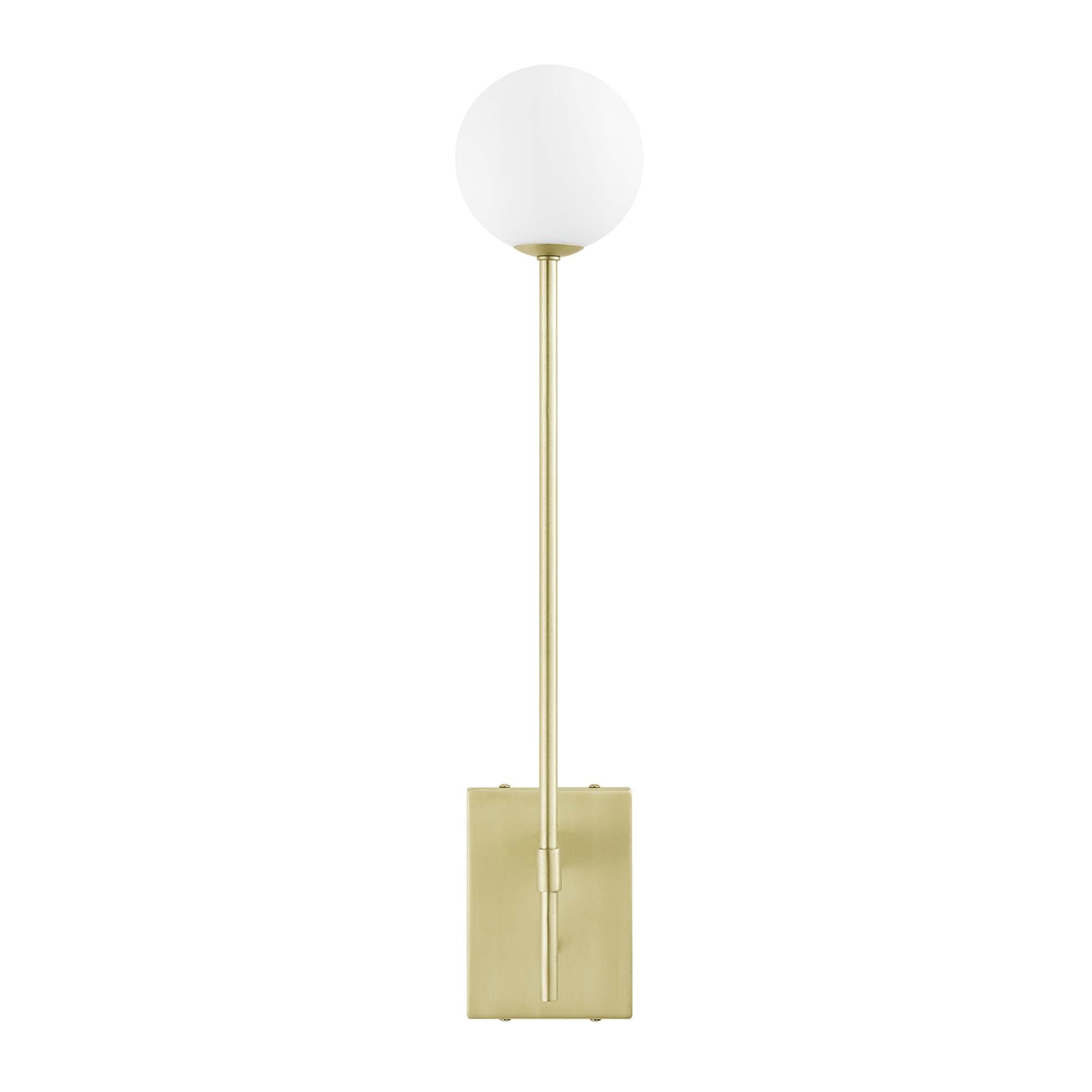 Riva White Globe Wall Sconce by Modway