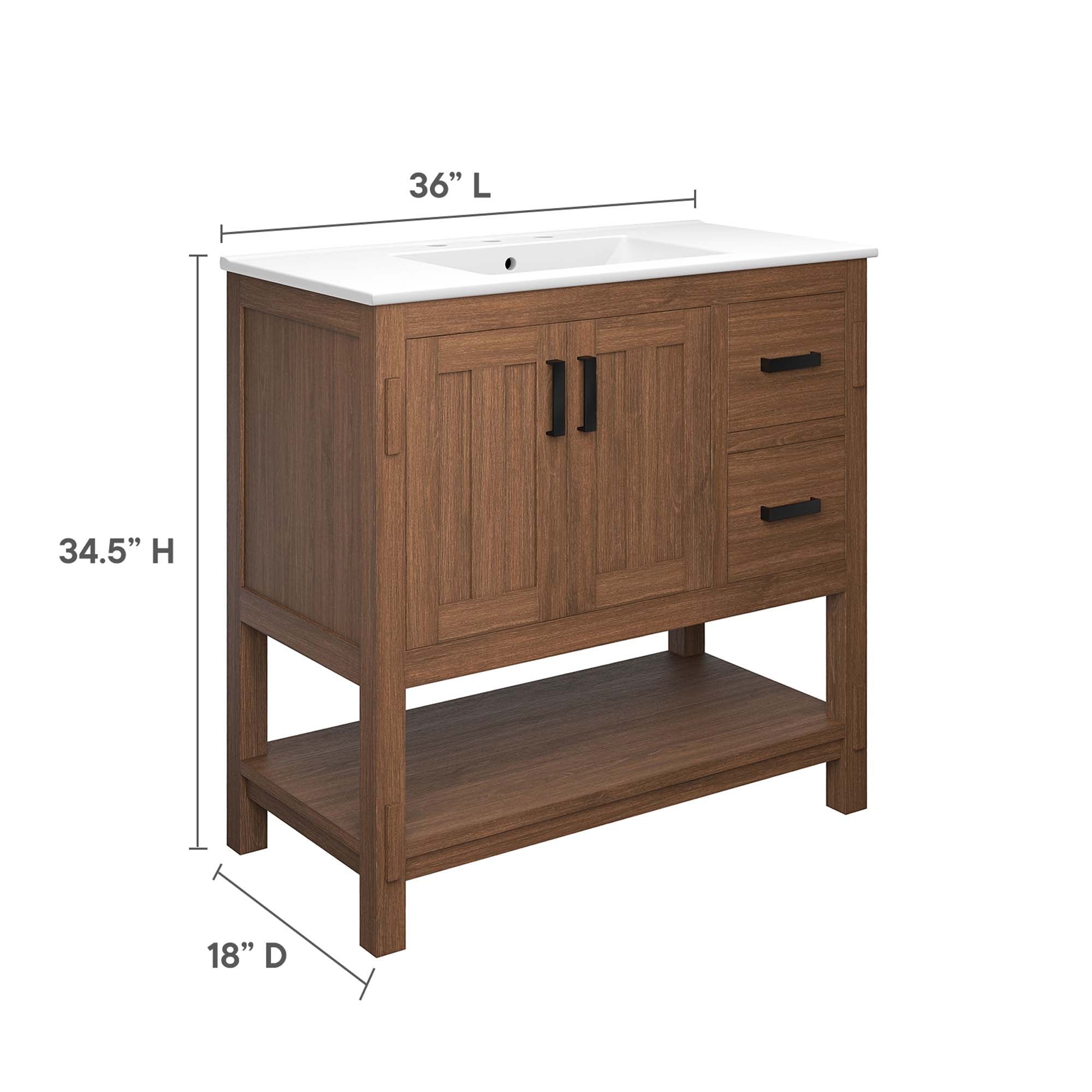 Ashlyn Bathroom Vanity Basin Included by Modway