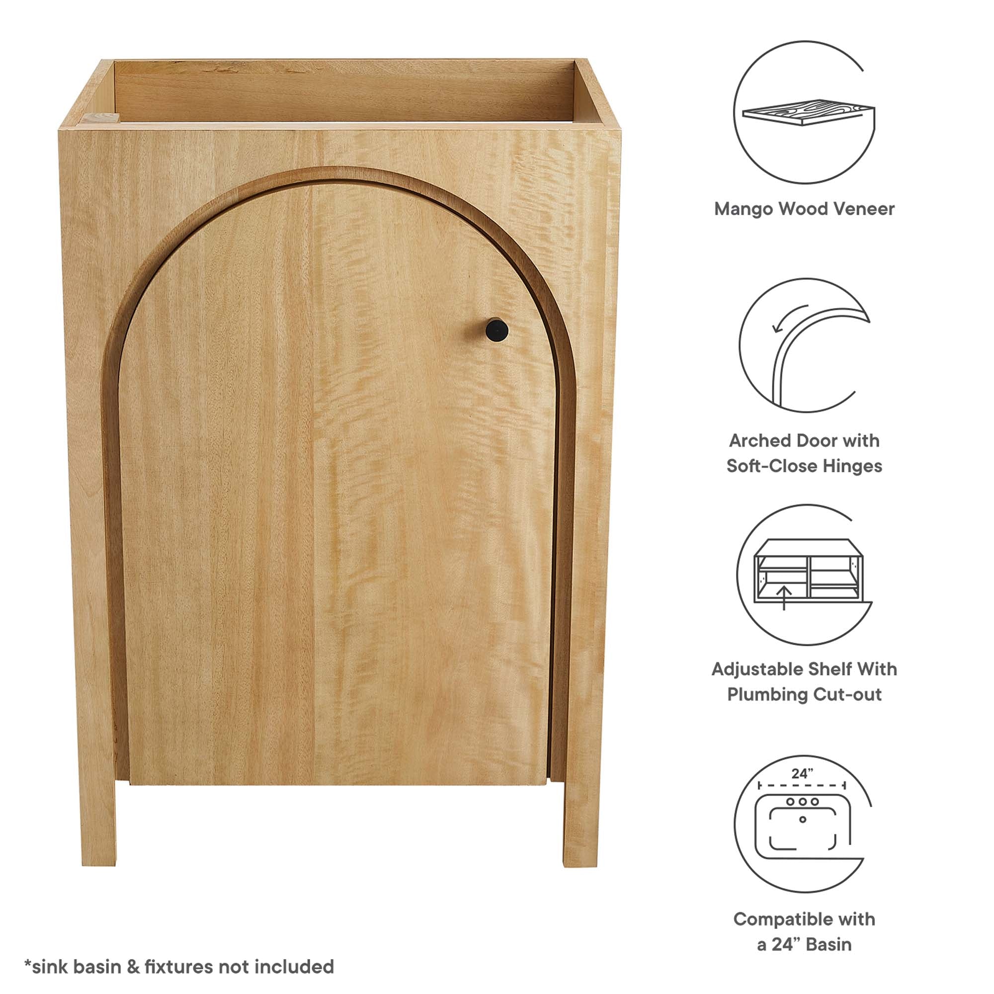 Appia Bathroom Cabinet Basin Not Included by Modway