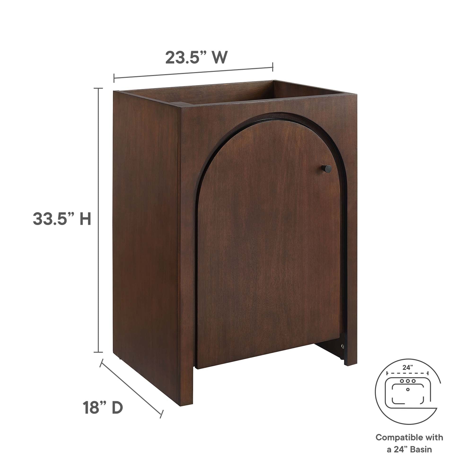 Appia Bathroom Cabinet Basin Not Included by Modway