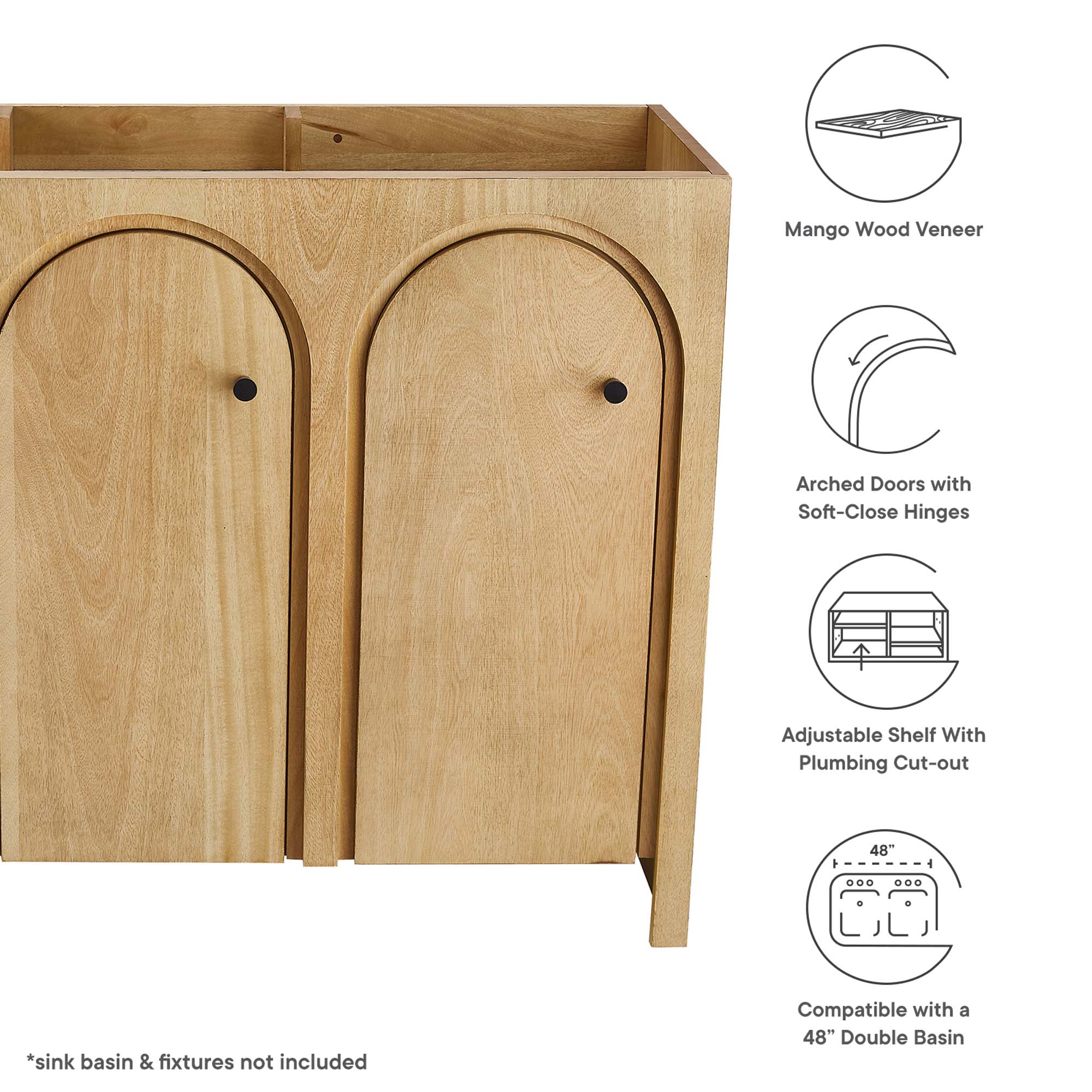 Appia Bathroom Cabinet Basin Not Included by Modway