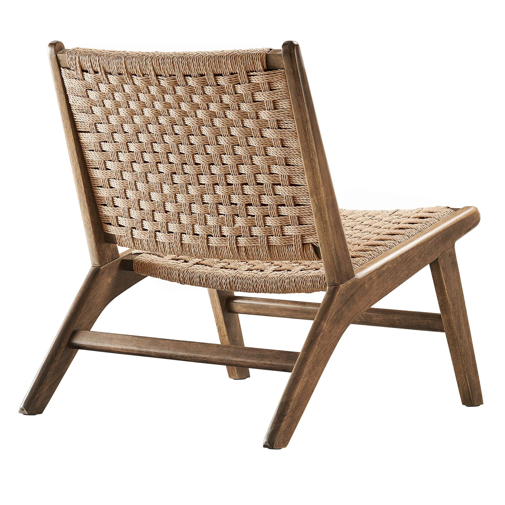 Saoirse Woven Rope Wood Accent Lounge Chair by Modway