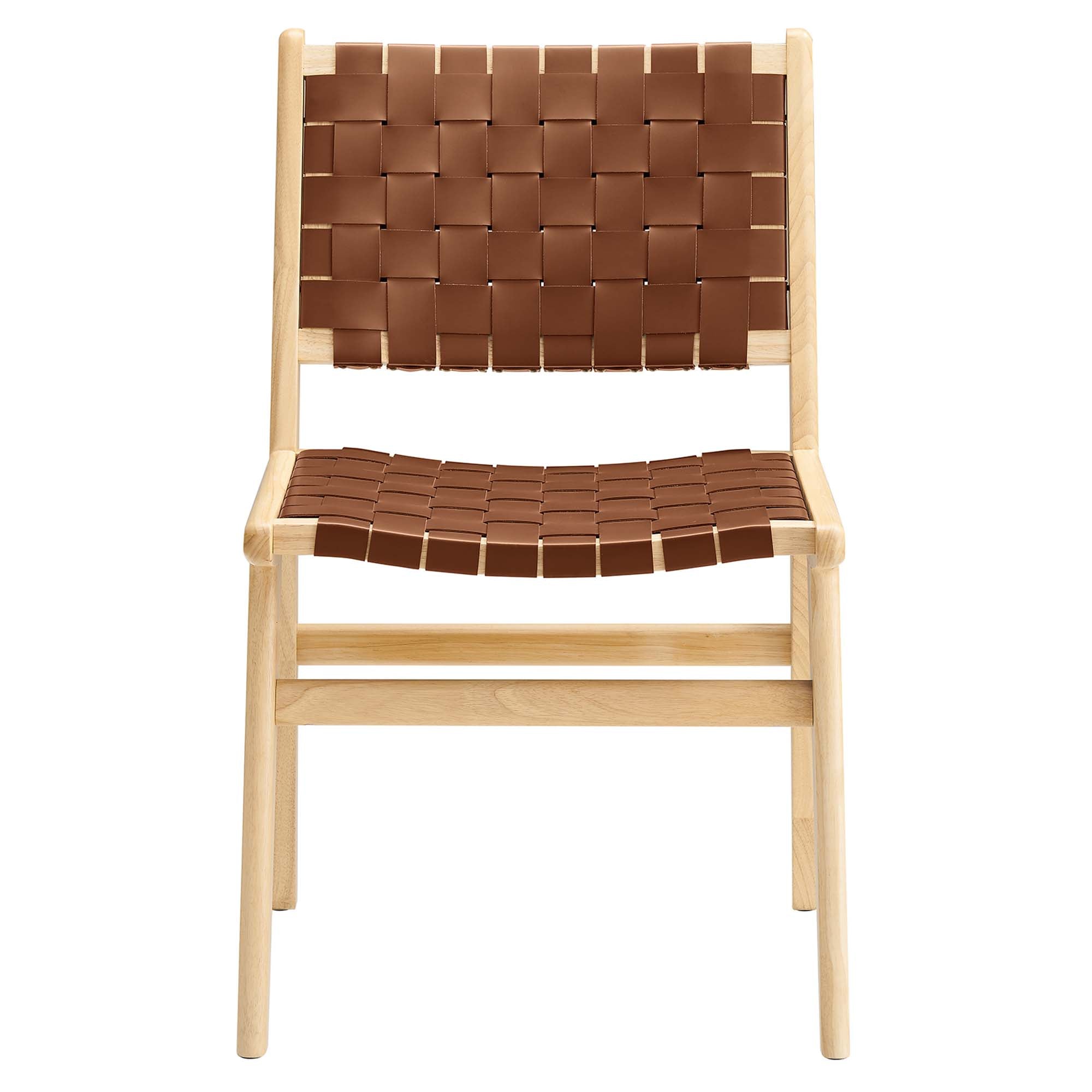 Saoirse Faux Leather Wood Dining Side Chair - Set of 2 by Modway
