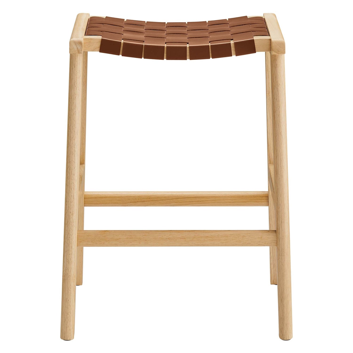 Saoirse Faux Leather Wood Counter Stool - Set of 2 by Modway