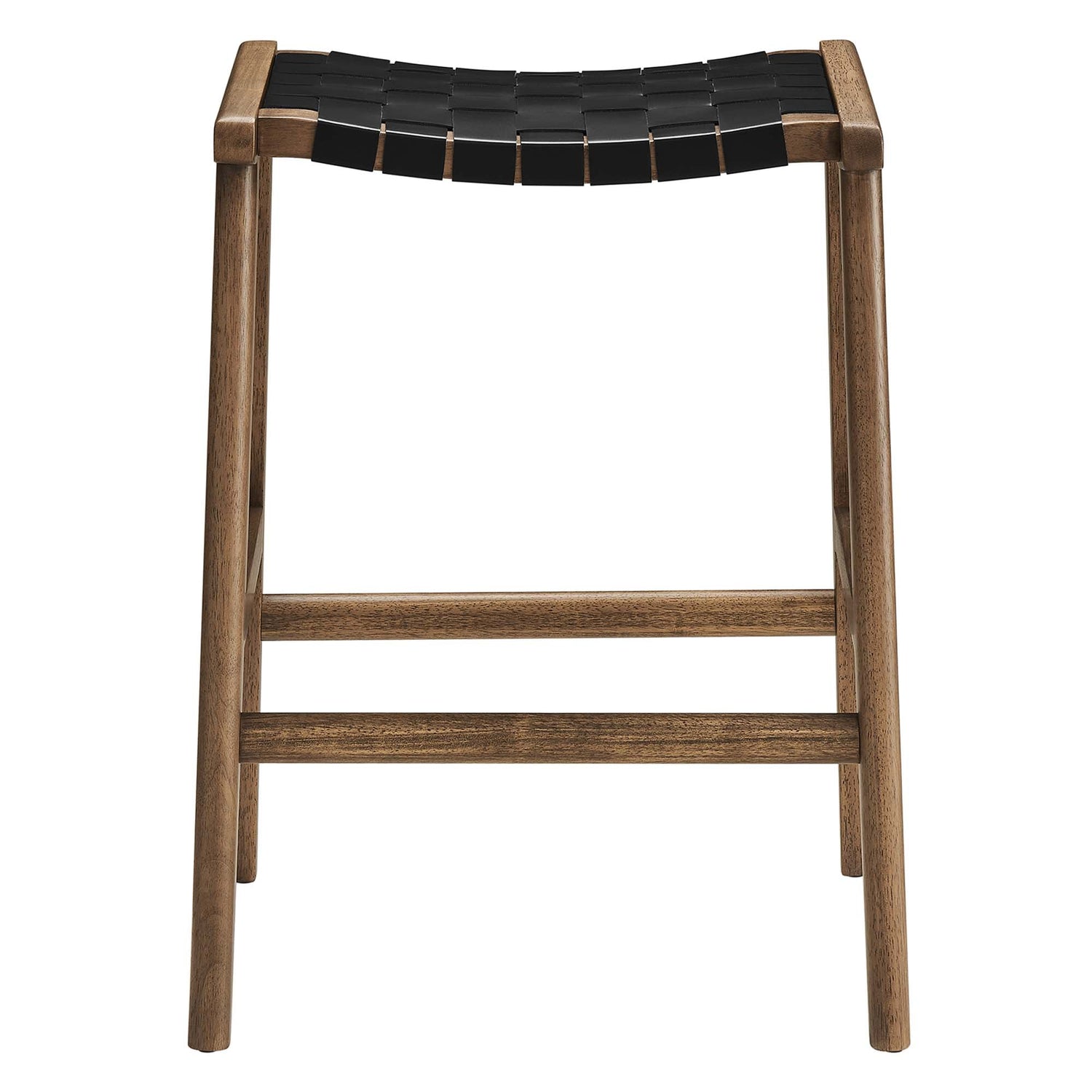 Saoirse Faux Leather Wood Counter Stool - Set of 2 by Modway