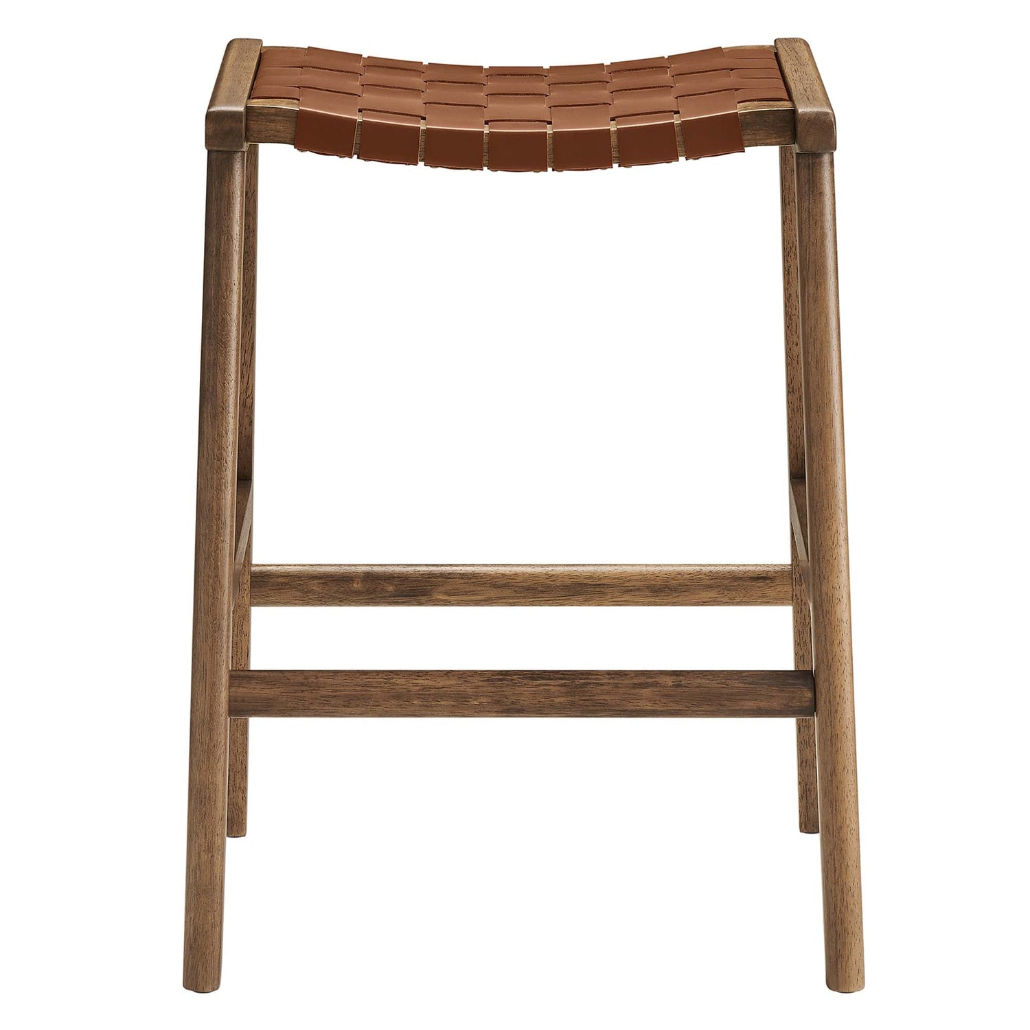 Saoirse Faux Leather Wood Counter Stool - Set of 2 by Modway