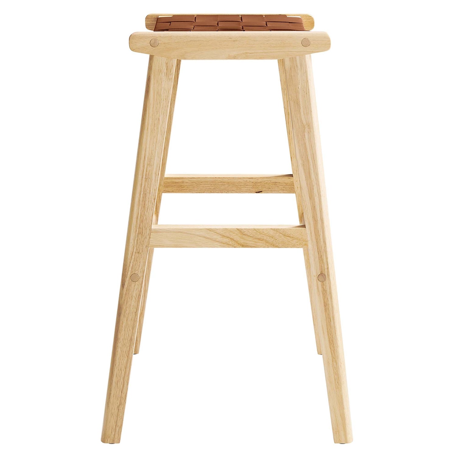 Saoirse Faux Leather Wood Bar Stool - Set of 2 by Modway