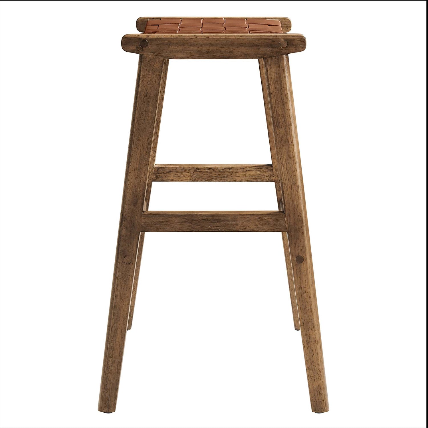 Saoirse Faux Leather Wood Bar Stool - Set of 2 by Modway