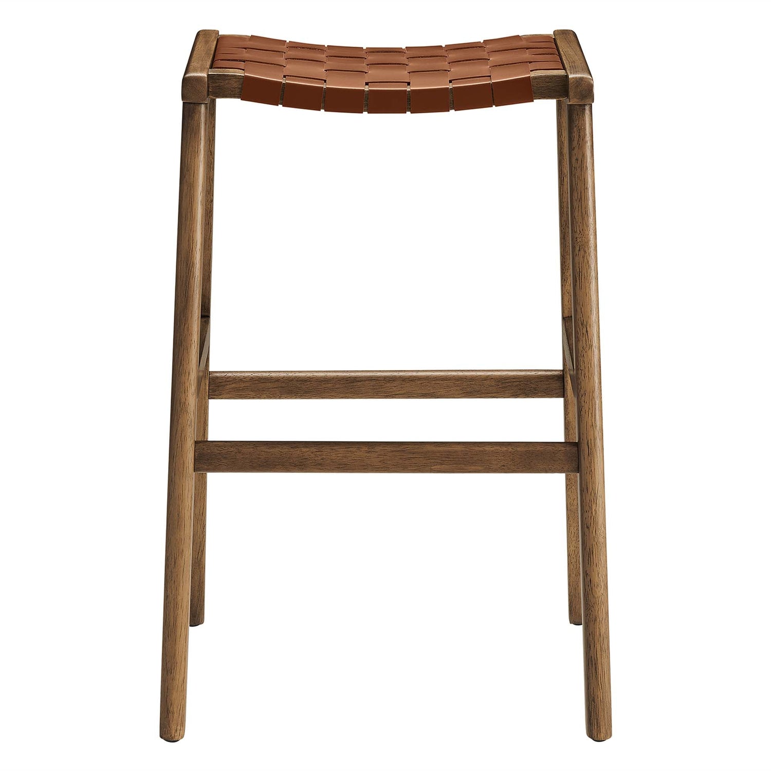 Saoirse Faux Leather Wood Bar Stool - Set of 2 by Modway