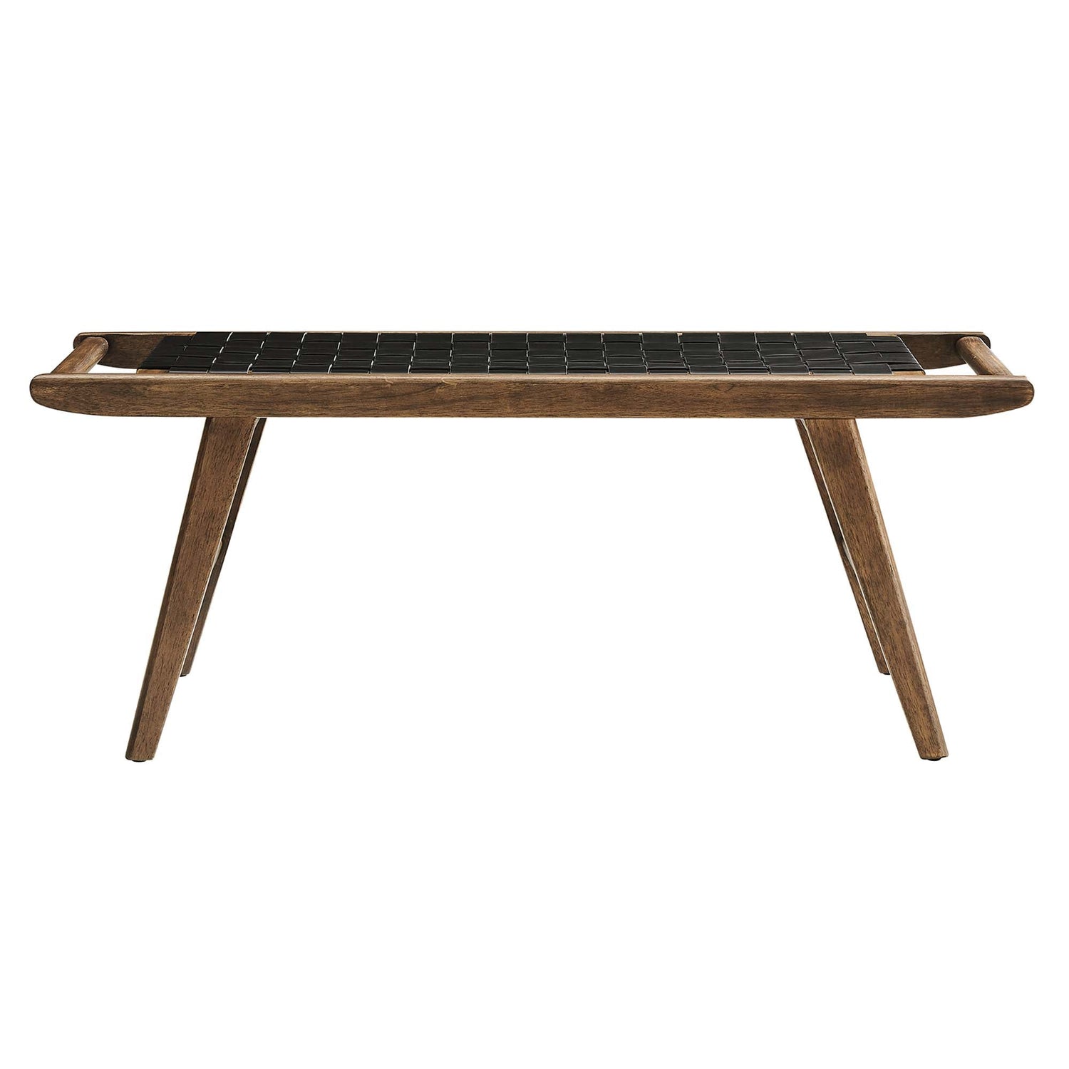 Saoirse 47" Faux Leather Wood Bench by Modway