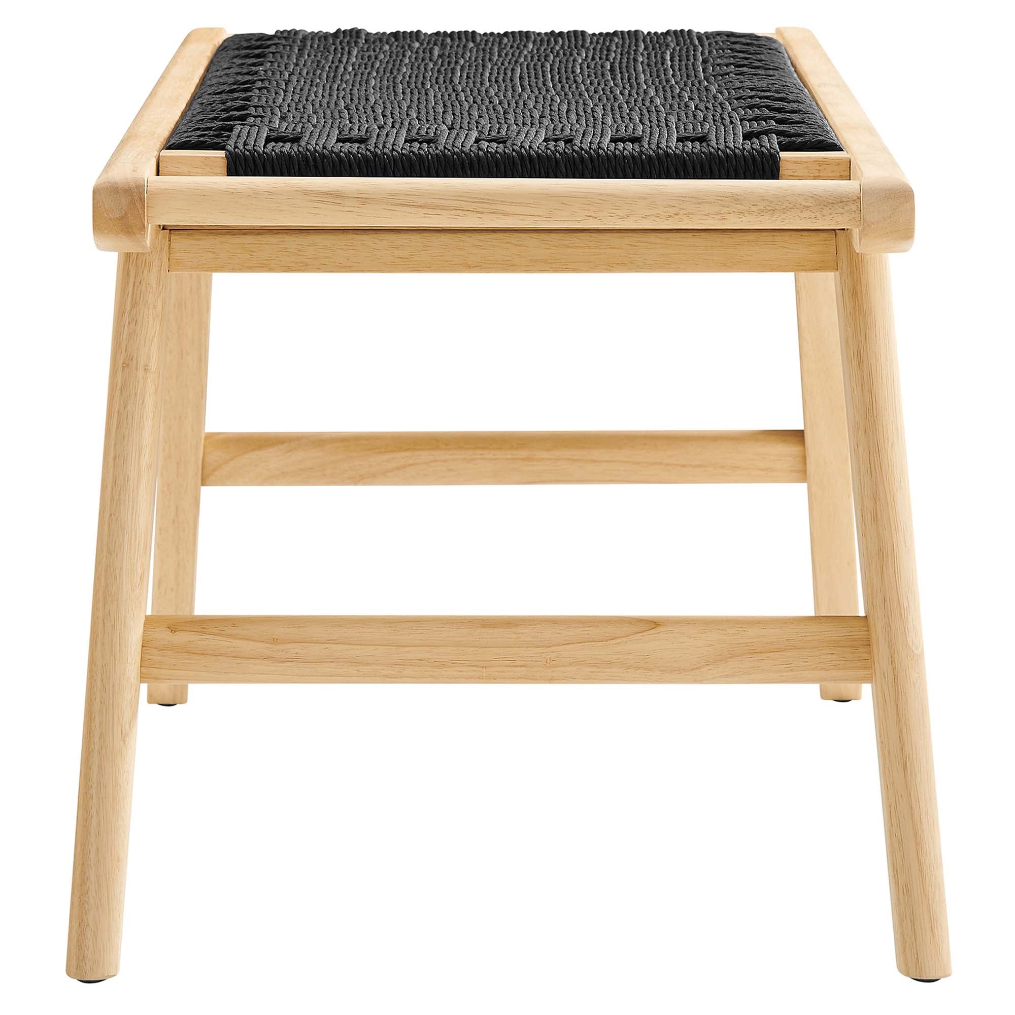 Saoirse 47" Woven Rope Wood Bench by Modway