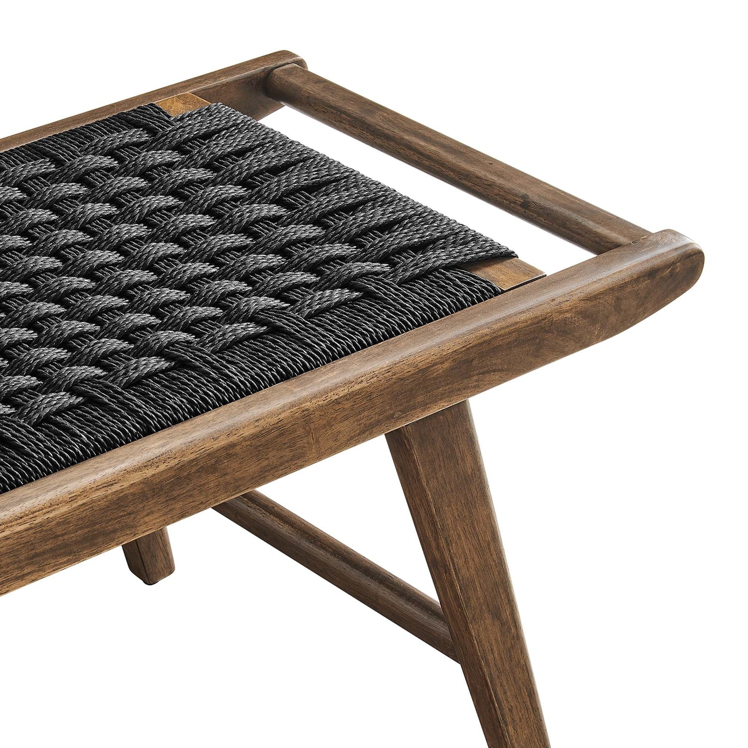 Saoirse 47" Woven Rope Wood Bench by Modway