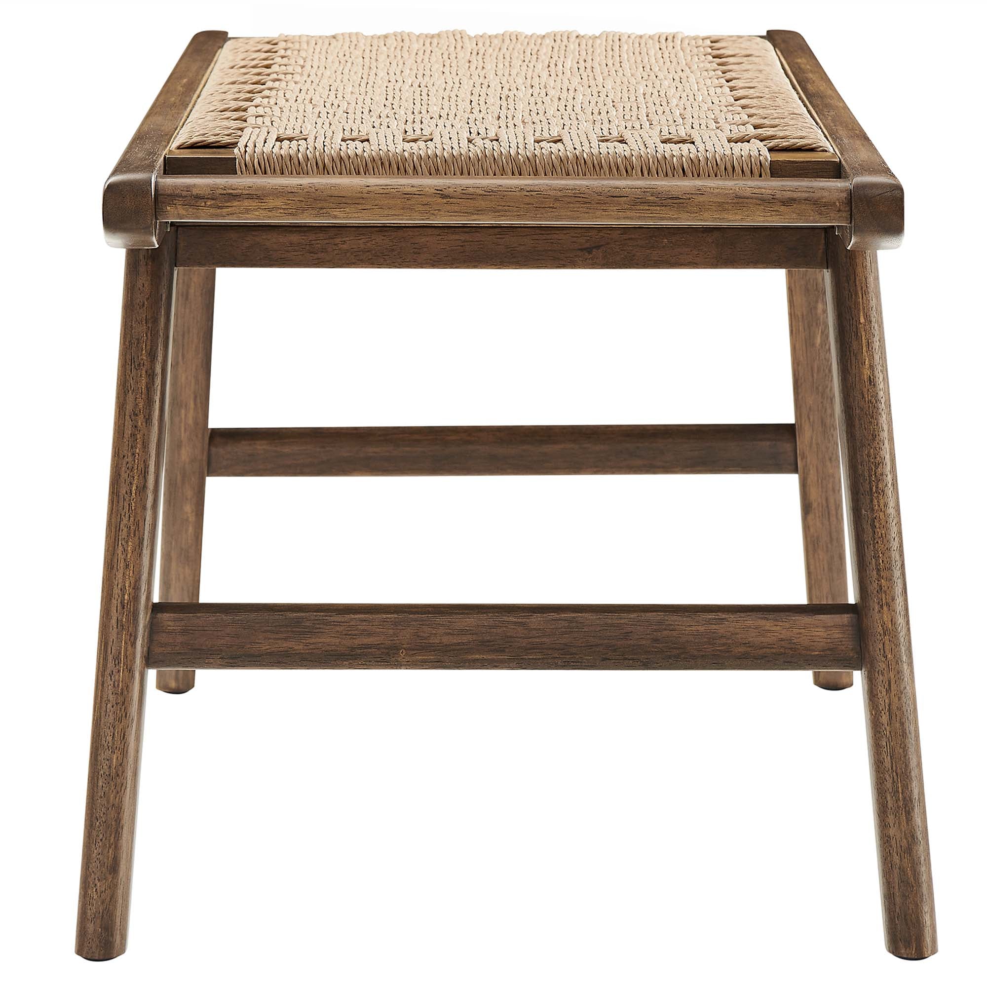 Saoirse 47" Woven Rope Wood Bench by Modway