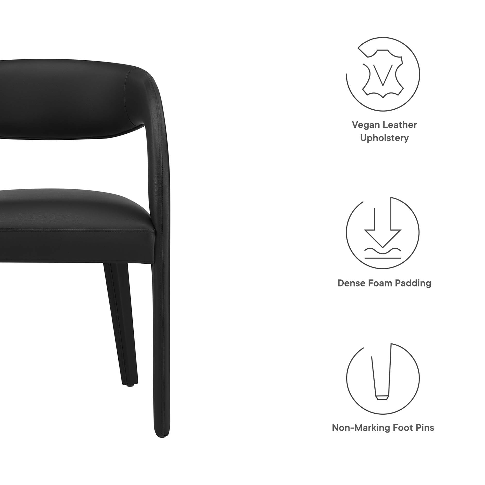 Pinnacle Dining Chair Set of 2 by Modway