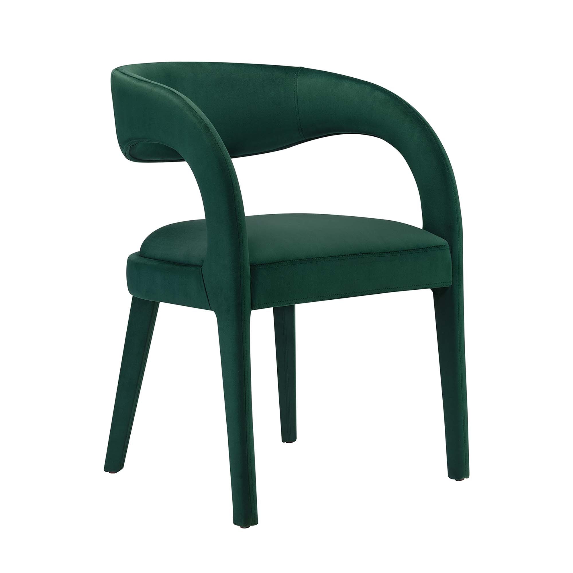 Pinnacle Performance Velvet Dining Chair Set of Two by Modway