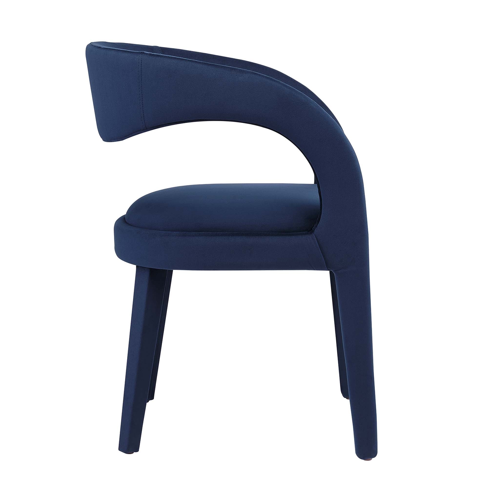 Pinnacle Performance Velvet Dining Chair Set of Two by Modway