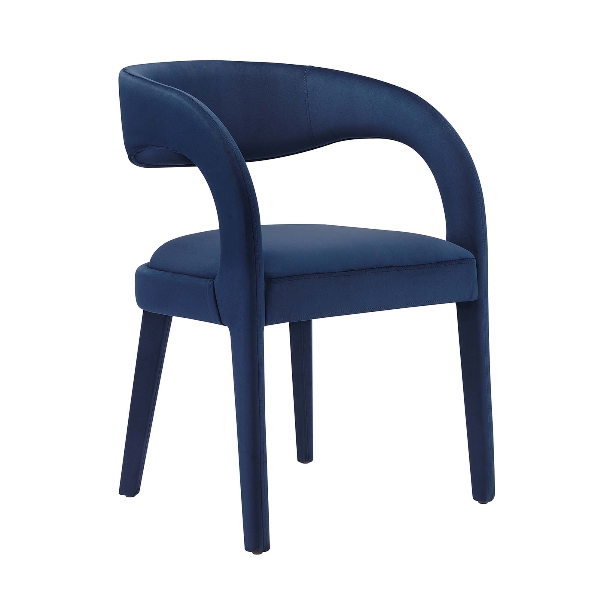 Pinnacle Performance Velvet Dining Chair Set of Two by Modway