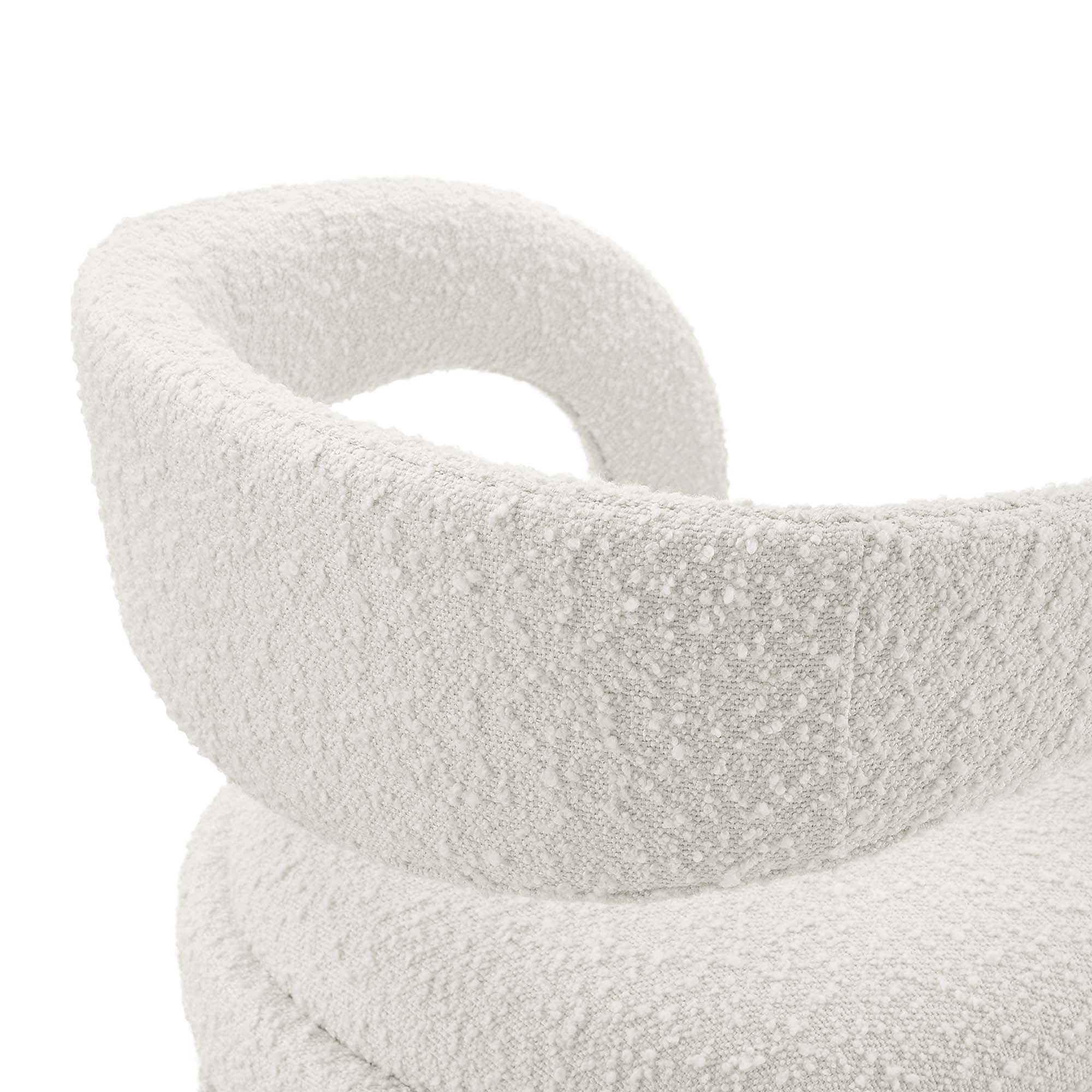 Pinnacle Boucle Upholstered Counter Stool Set of Two by Modway