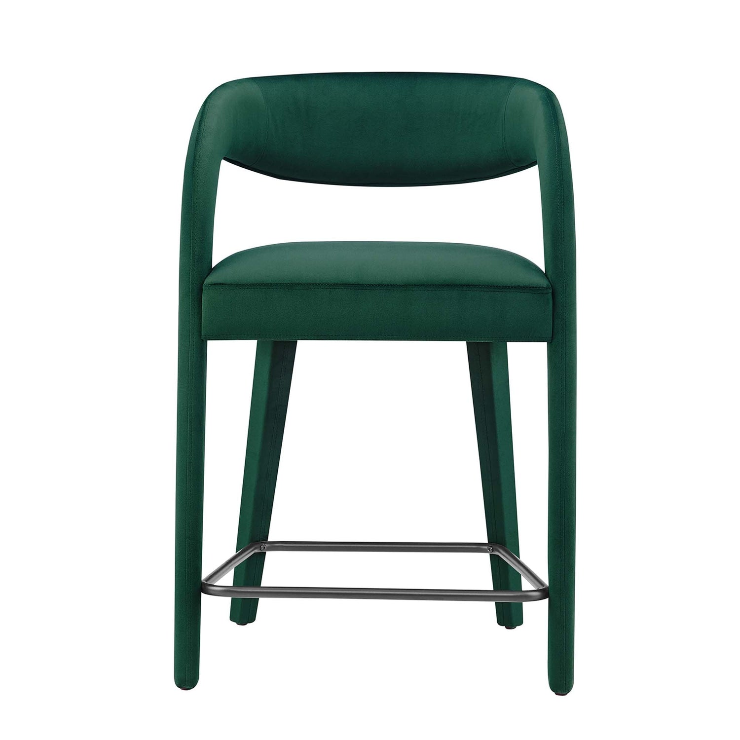 Pinnacle Performance Velvet Counter Stool Set of Two by Modway