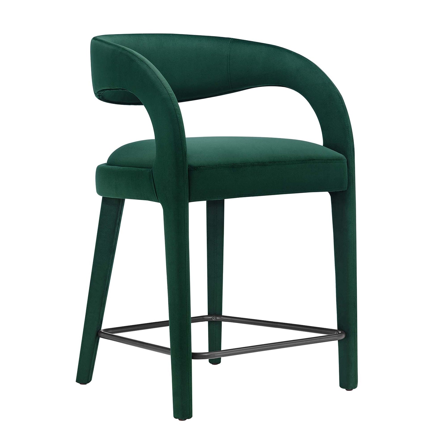 Pinnacle Performance Velvet Counter Stool Set of Two by Modway