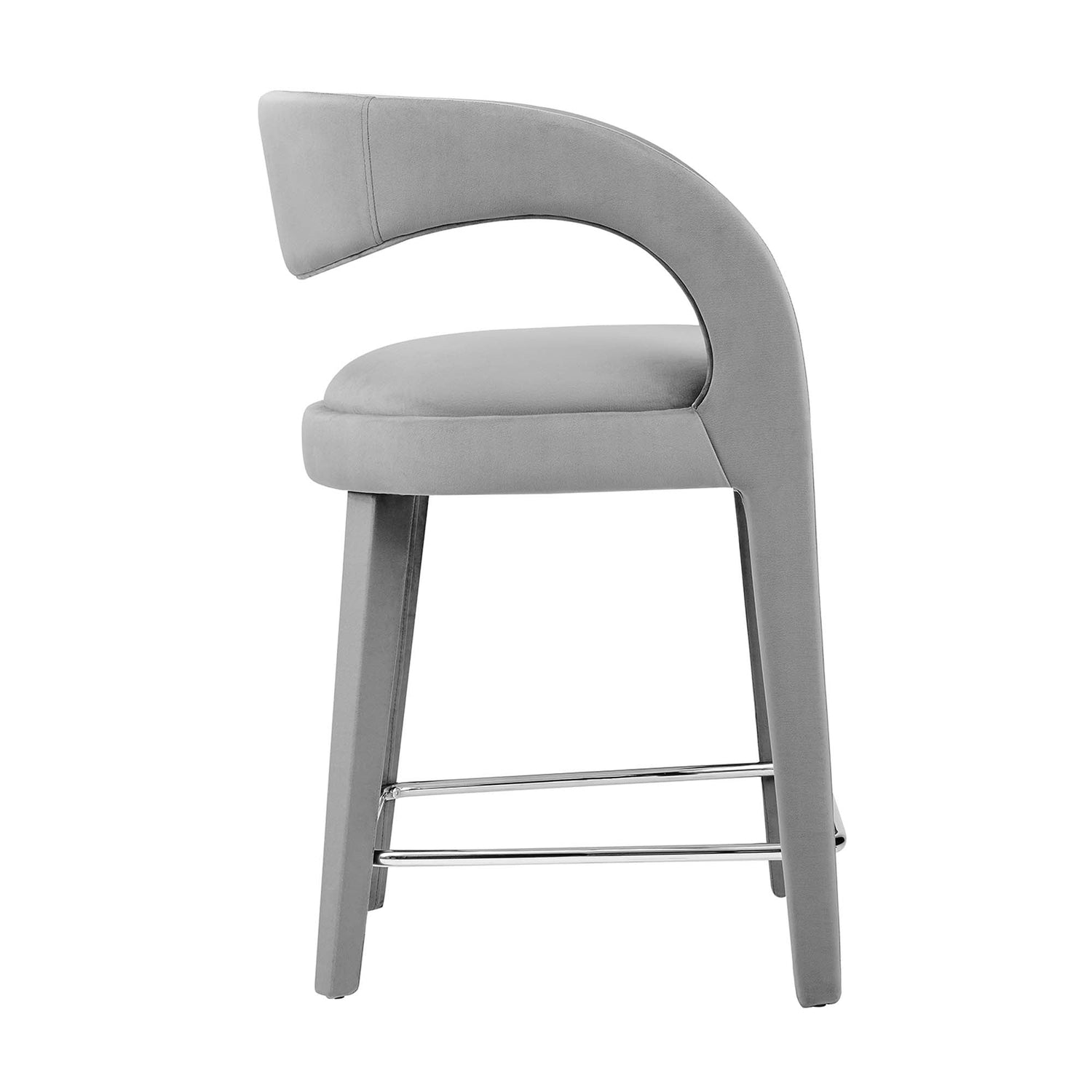 Pinnacle Performance Velvet Counter Stool Set of Two by Modway