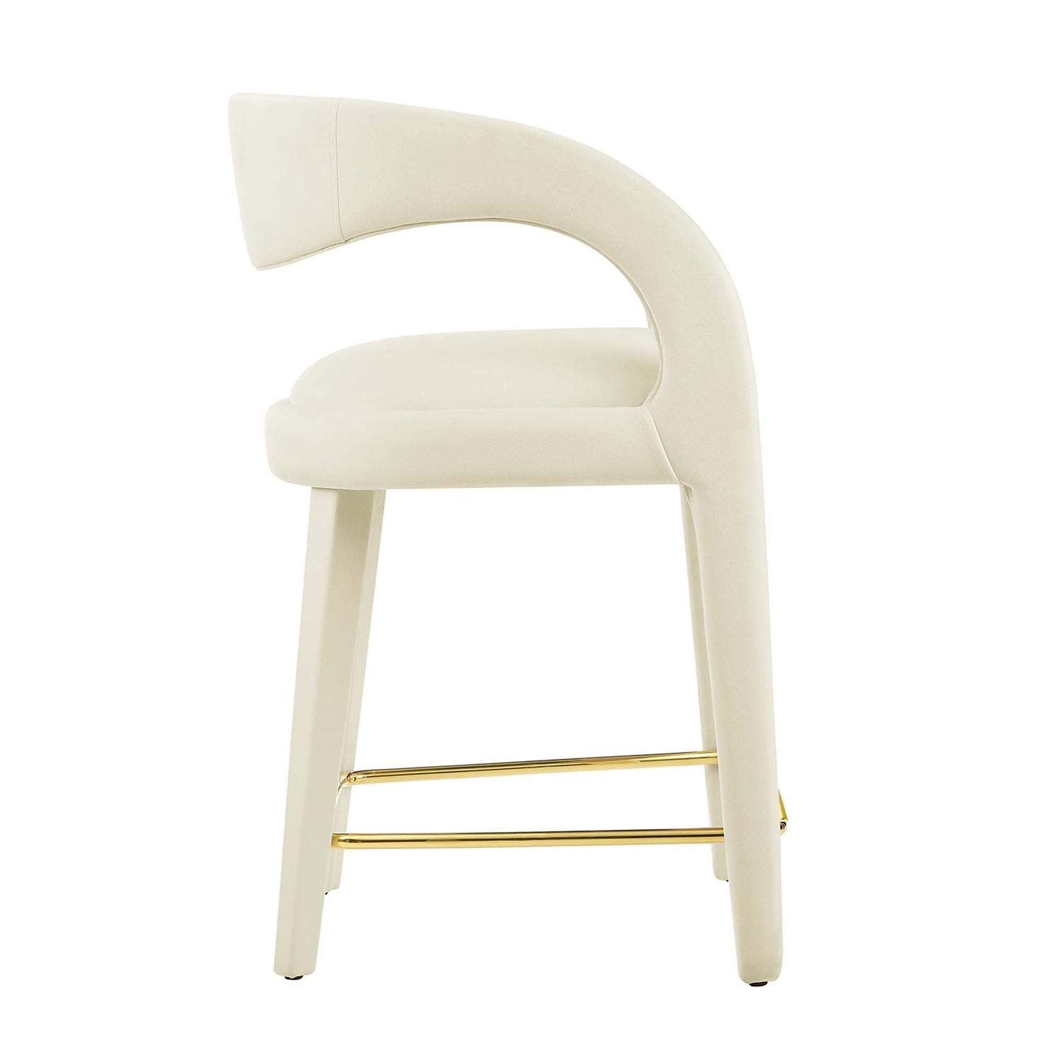 Pinnacle Performance Velvet Counter Stool Set of Two by Modway