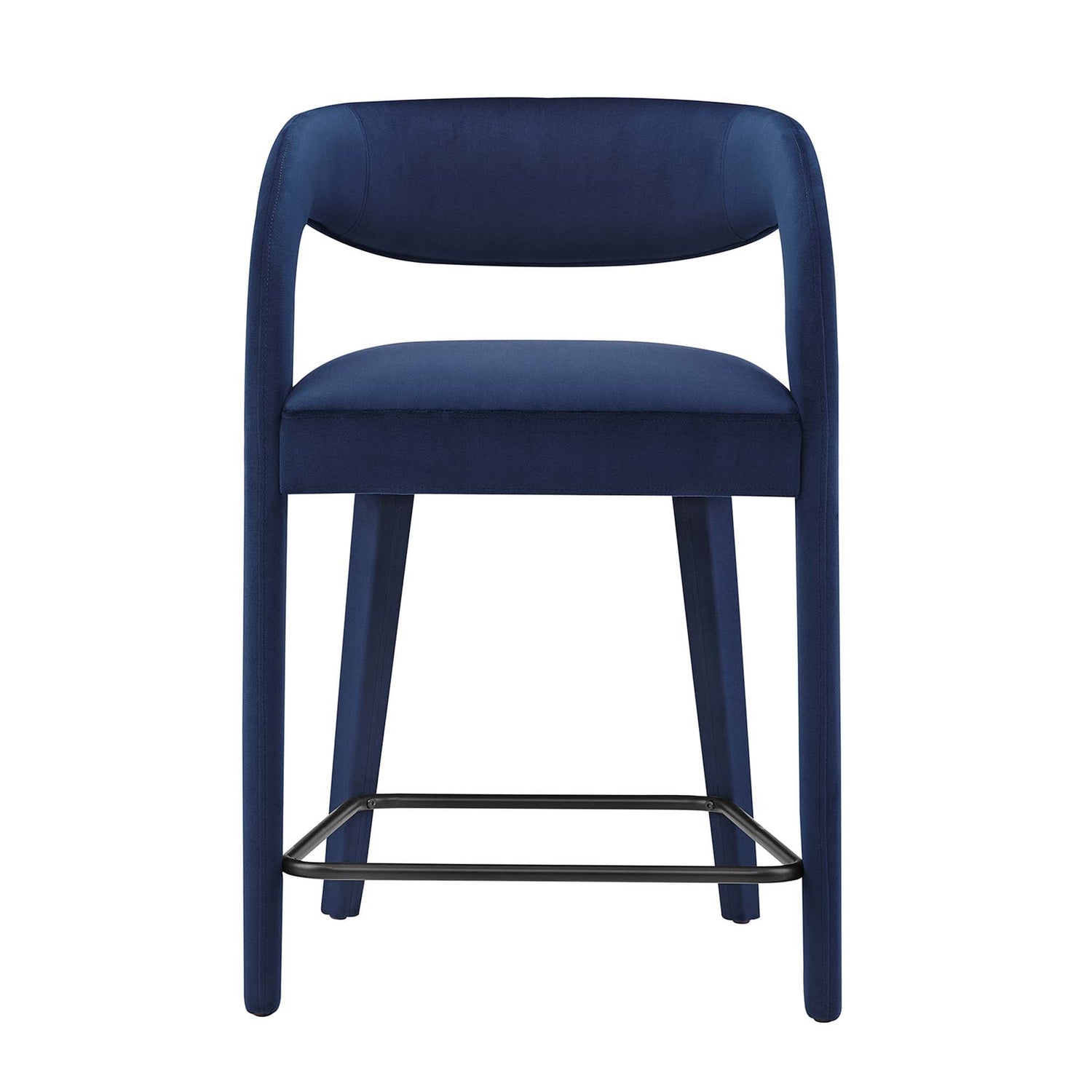 Pinnacle Performance Velvet Counter Stool Set of Two by Modway