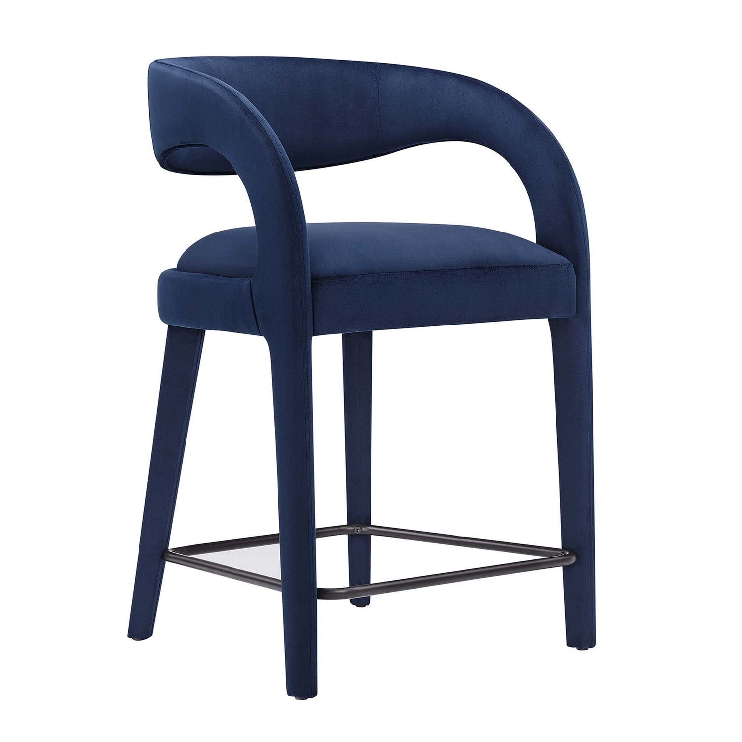 Pinnacle Performance Velvet Counter Stool Set of Two by Modway