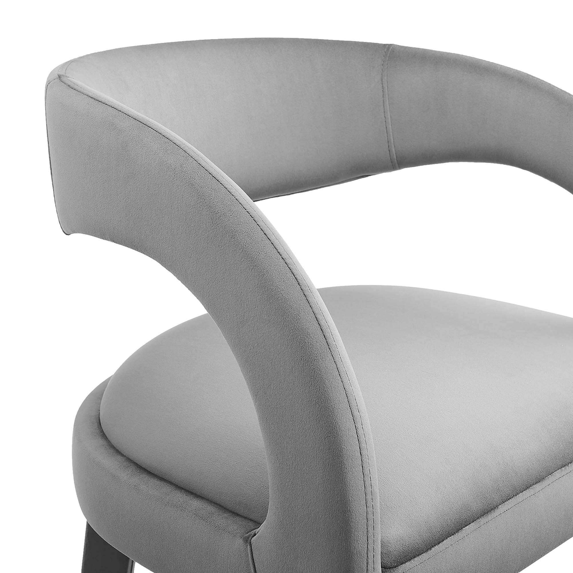 Pinnacle Performance Velvet Bar Stool Set of Two by Modway