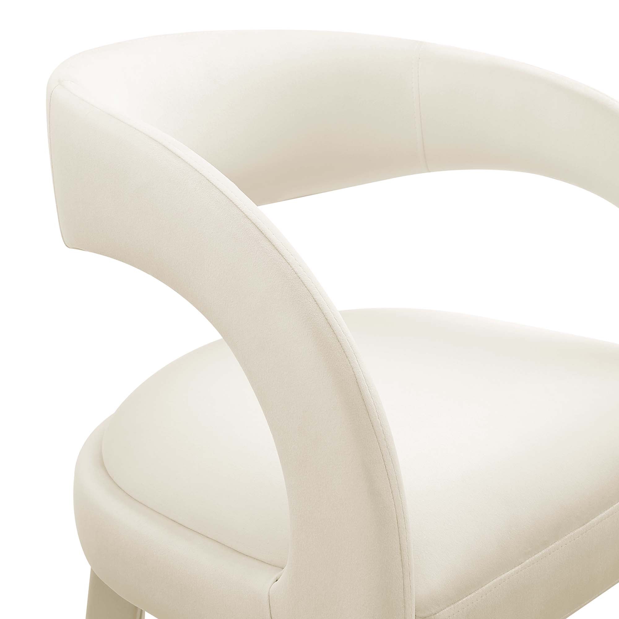 Pinnacle Performance Velvet Bar Stool Set of Two by Modway