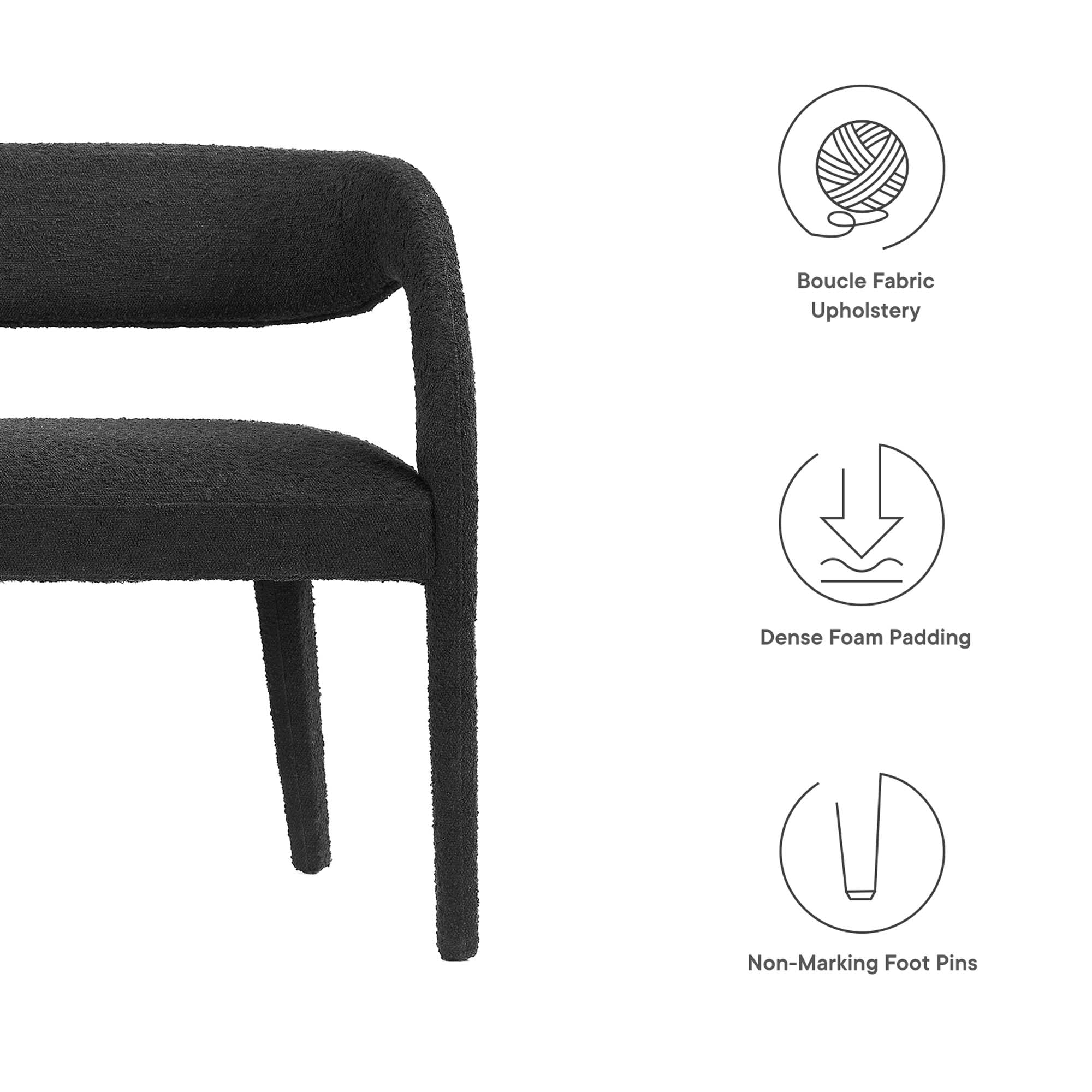 Pinnacle Accent Bench by Modway