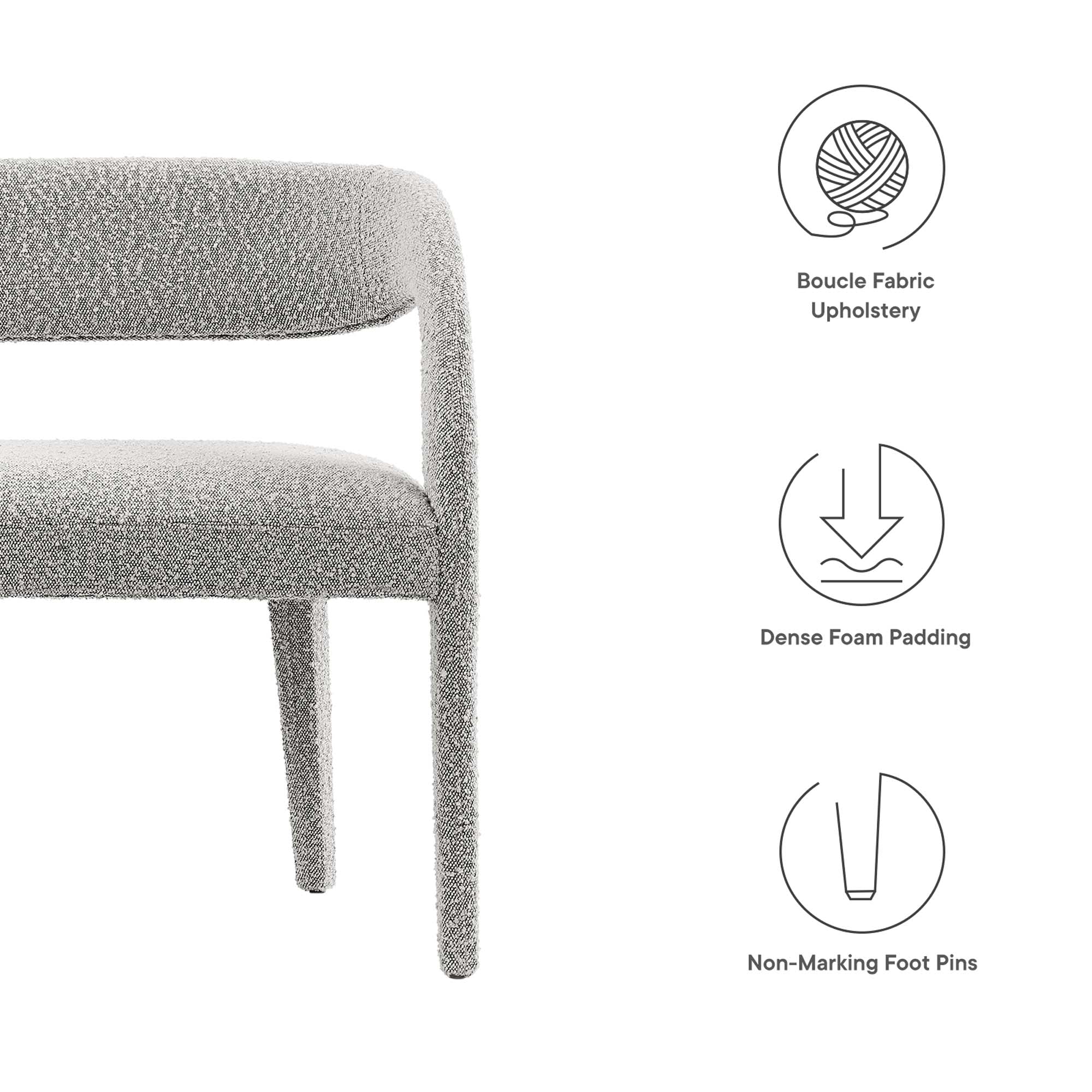 Pinnacle Accent Bench by Modway