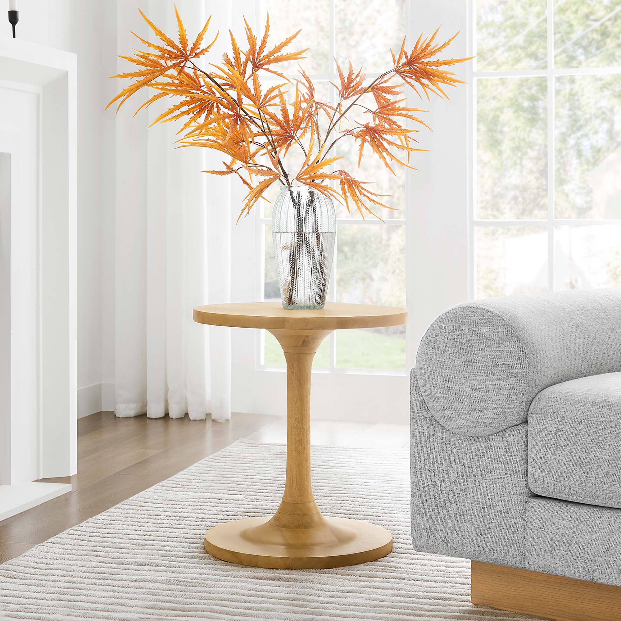 Lina Round Wood Side Table by Modway