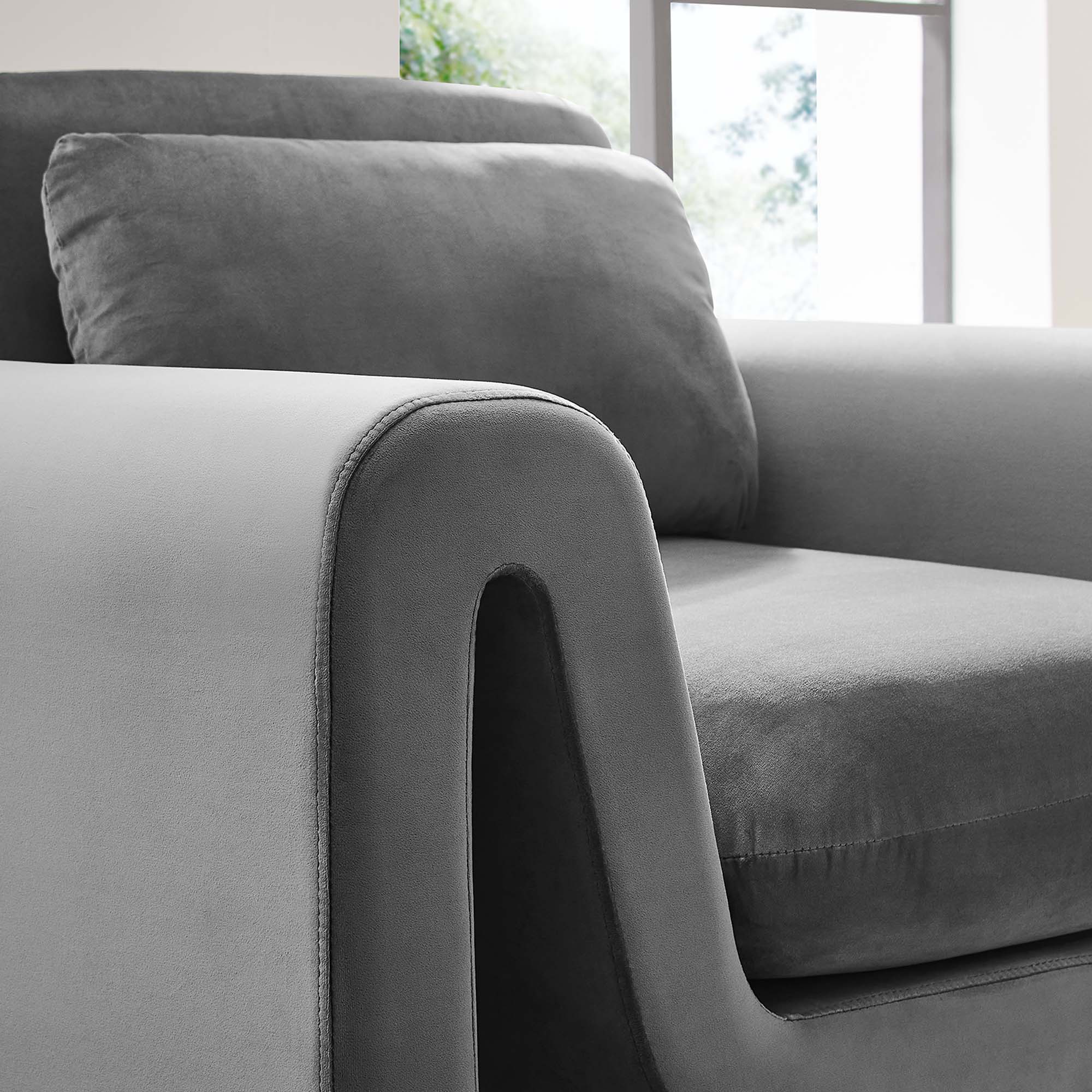 Waverly Performance Velvet Armchair by Modway