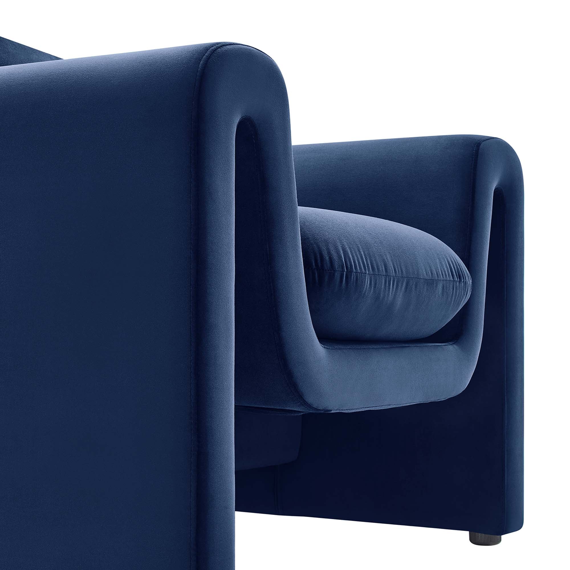 Waverly Performance Velvet Armchair by Modway