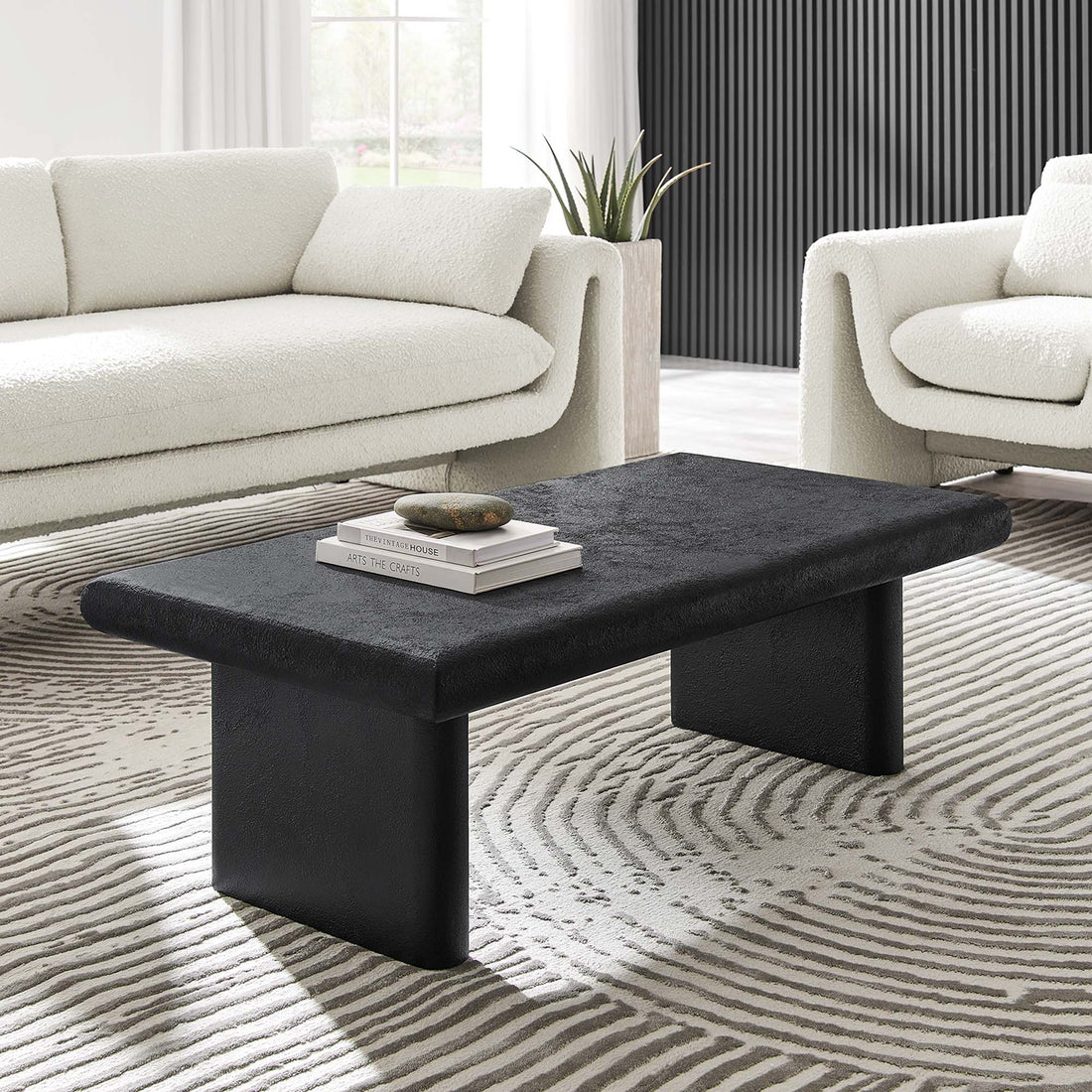 Relic Concrete Textured Coffee Table by Modway