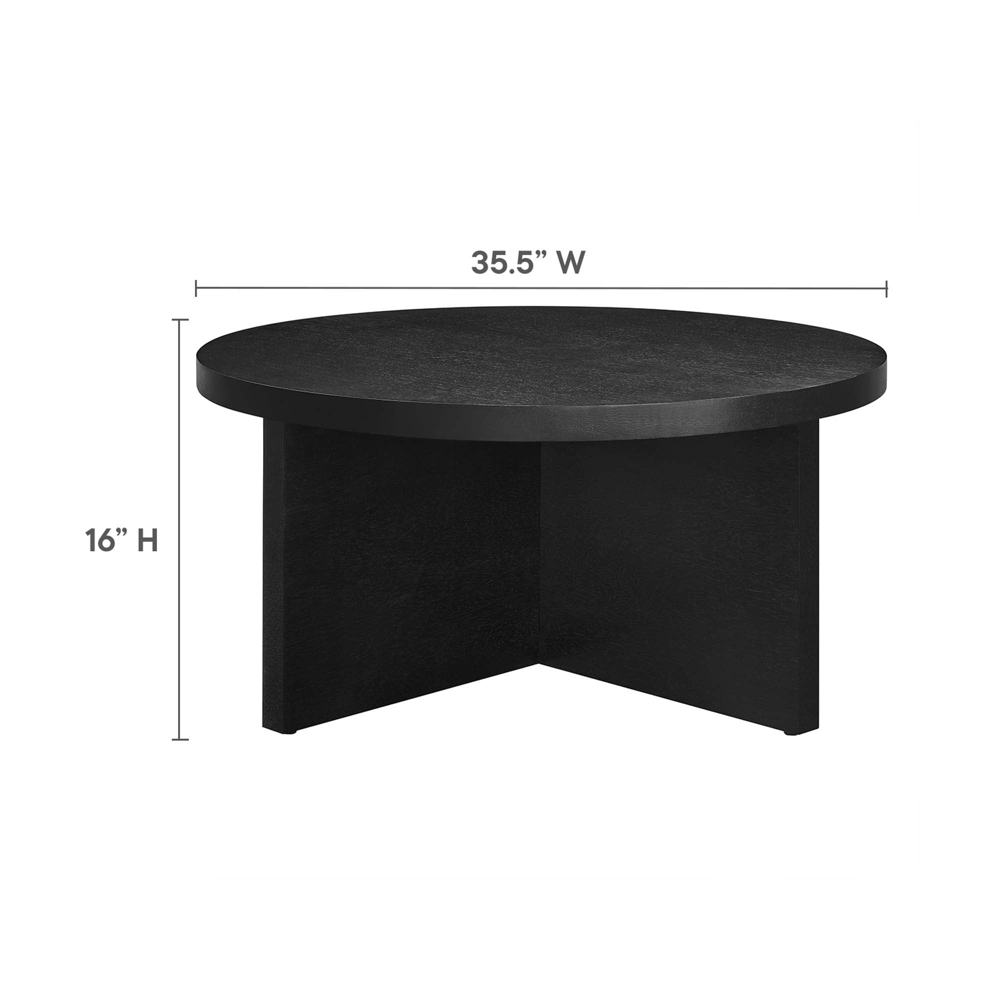 Silas Round Wood Coffee Table by Modway