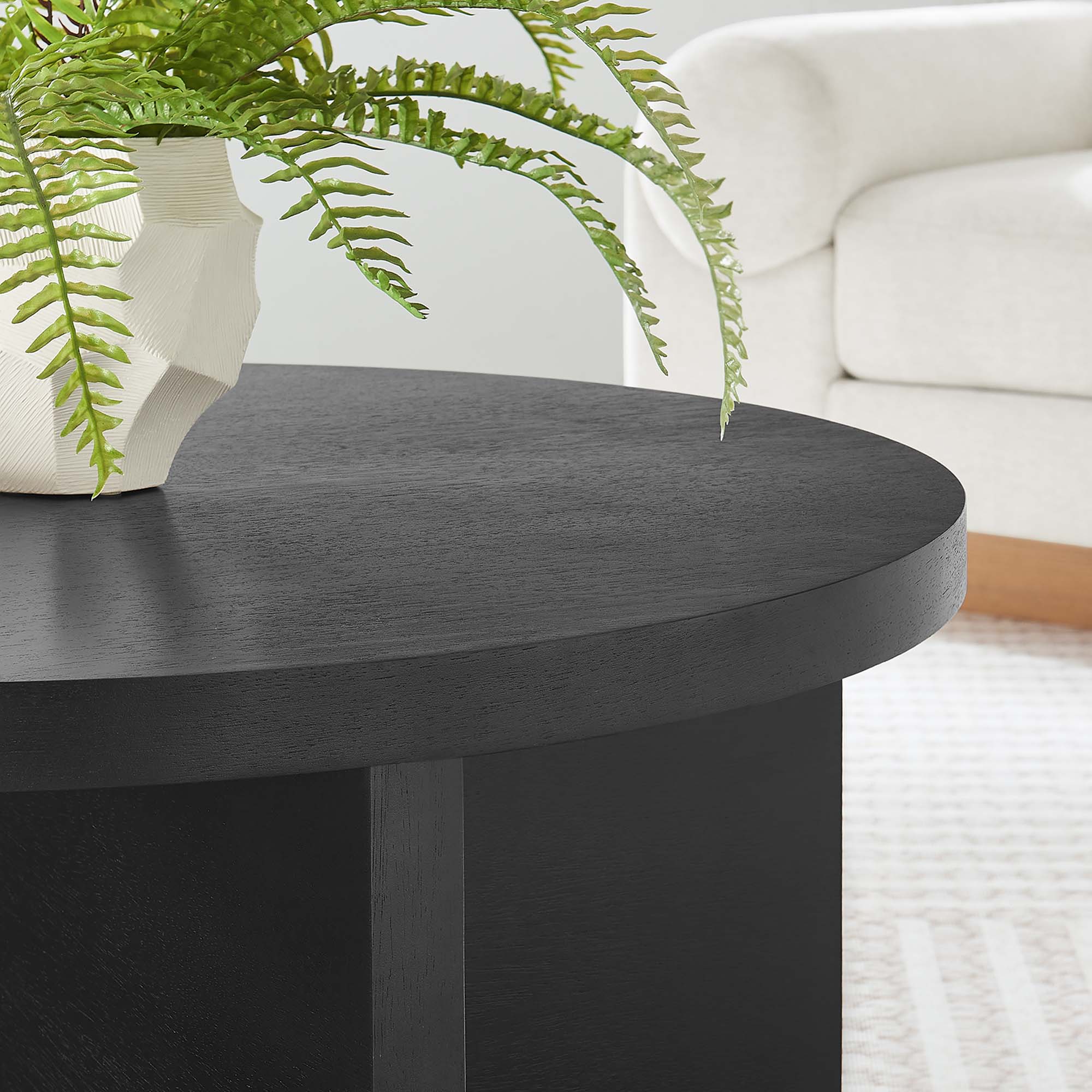 Silas Round Wood Coffee Table by Modway
