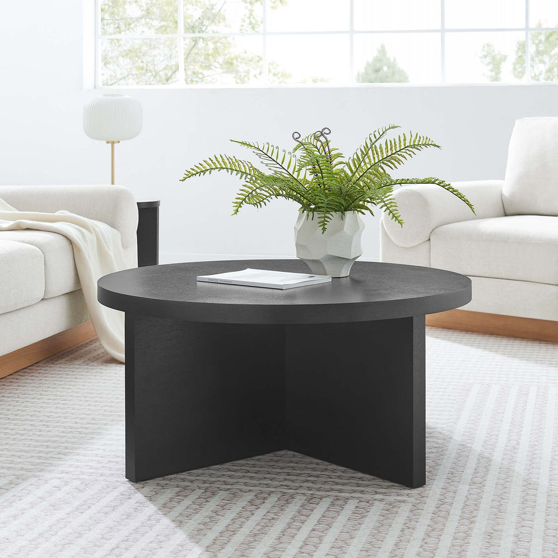 Silas Round Wood Coffee Table by Modway