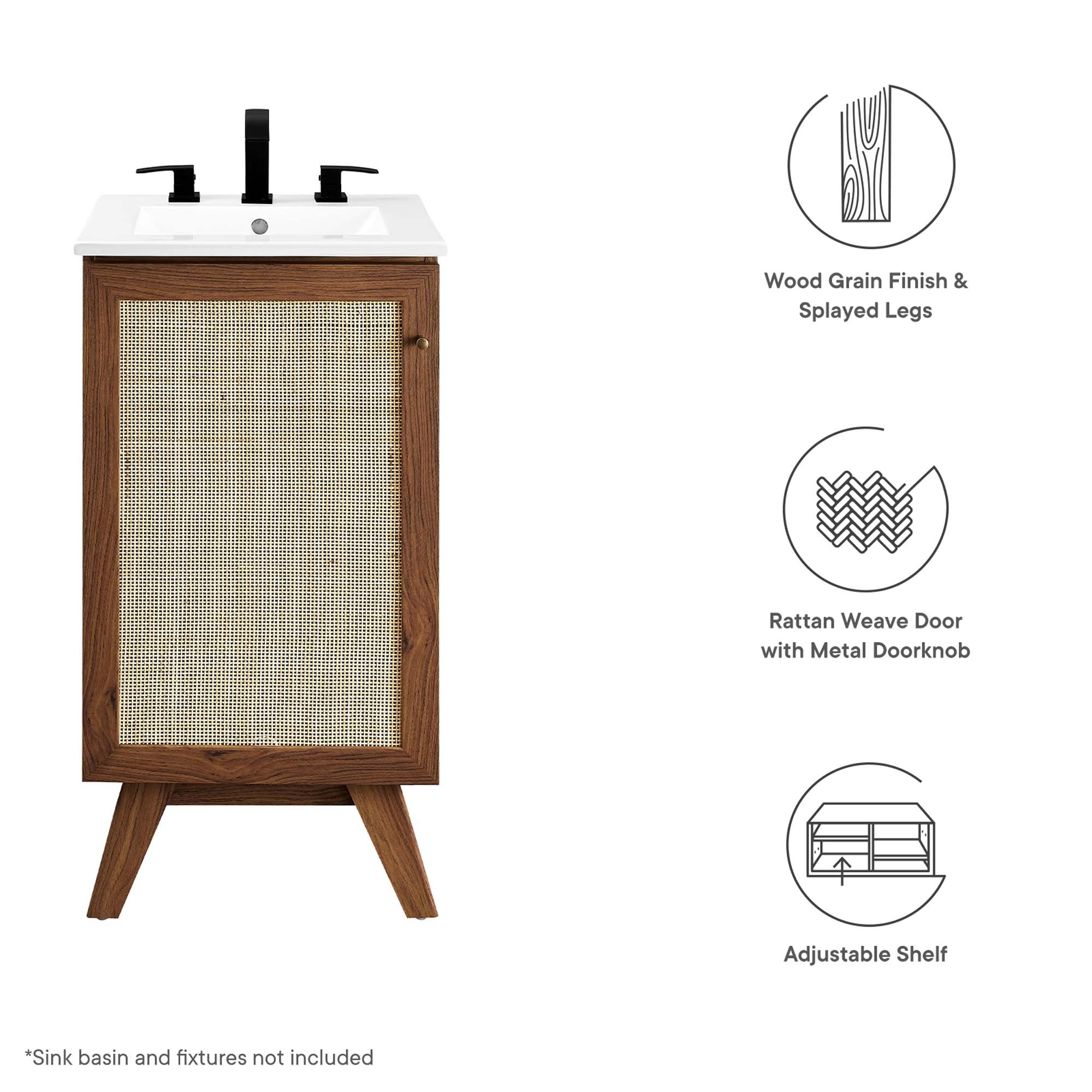 Soma Bathroom Cabinet Basin Not Included by Modway