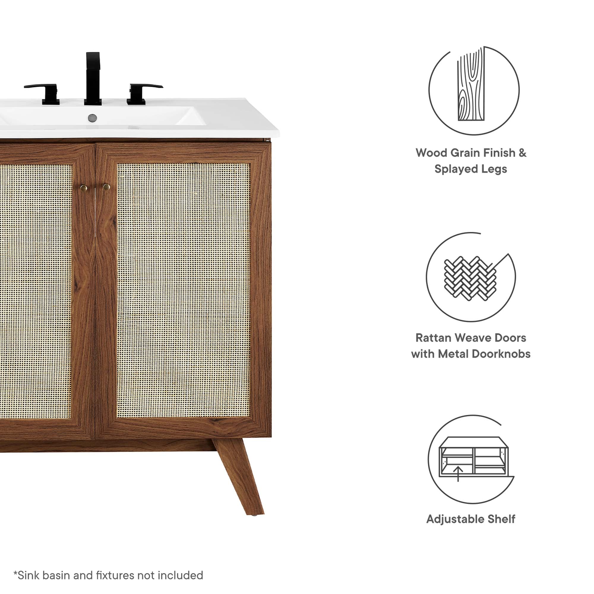 Soma Bathroom Cabinet Basin Not Included by Modway