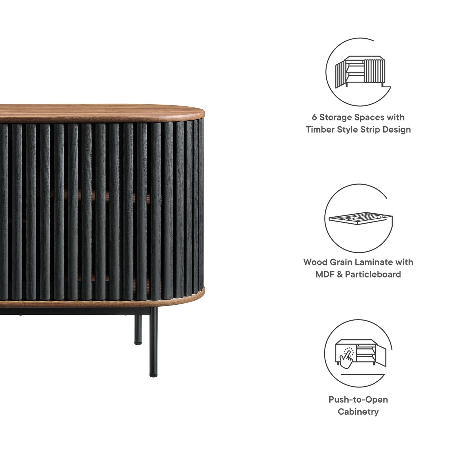 Fortitude 59” Oval Sideboard by Modway