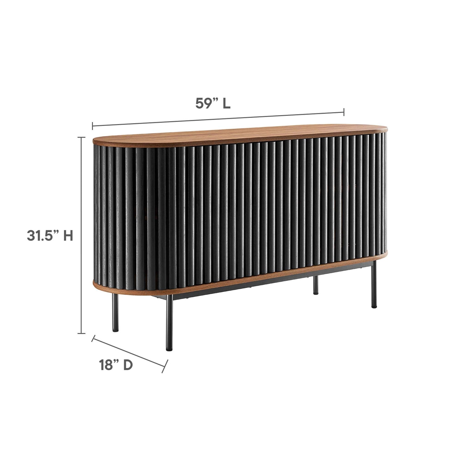 Fortitude 59” Oval Sideboard by Modway