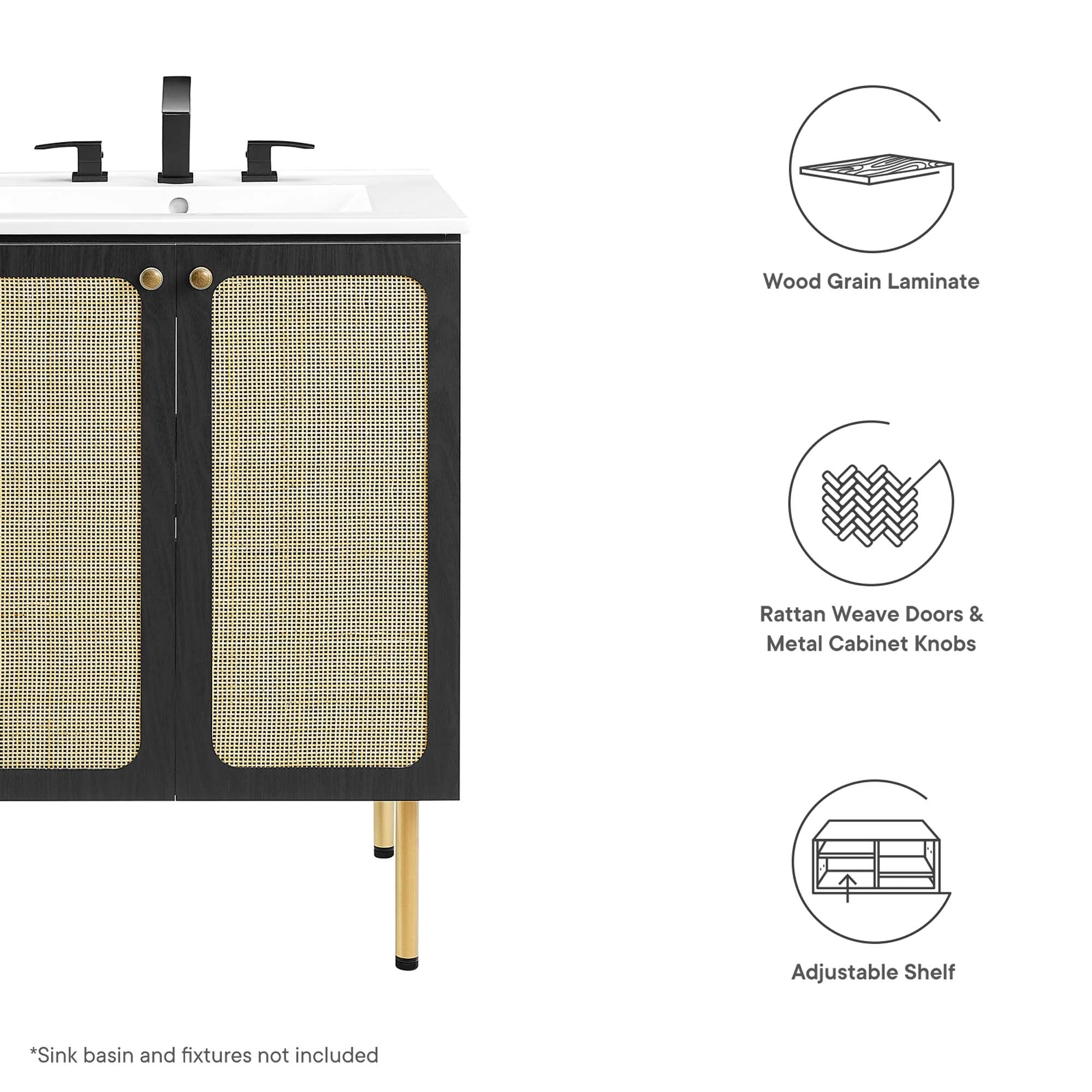 Chaucer Bathroom Cabinet Basin Not Included by Modway