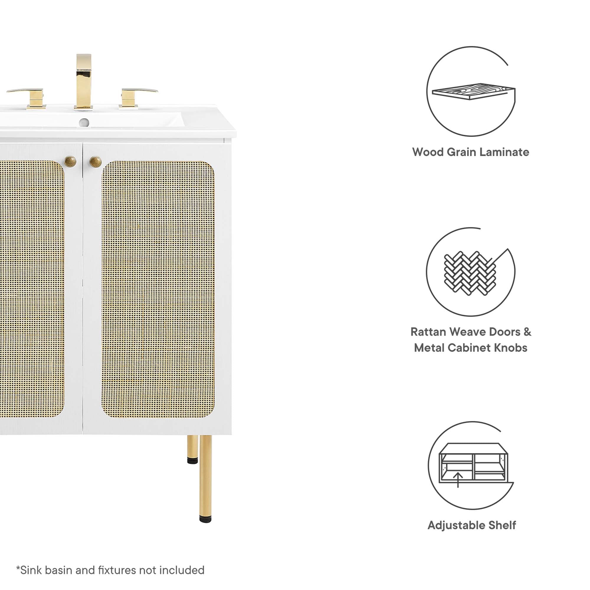 Chaucer Bathroom Cabinet Basin Not Included by Modway