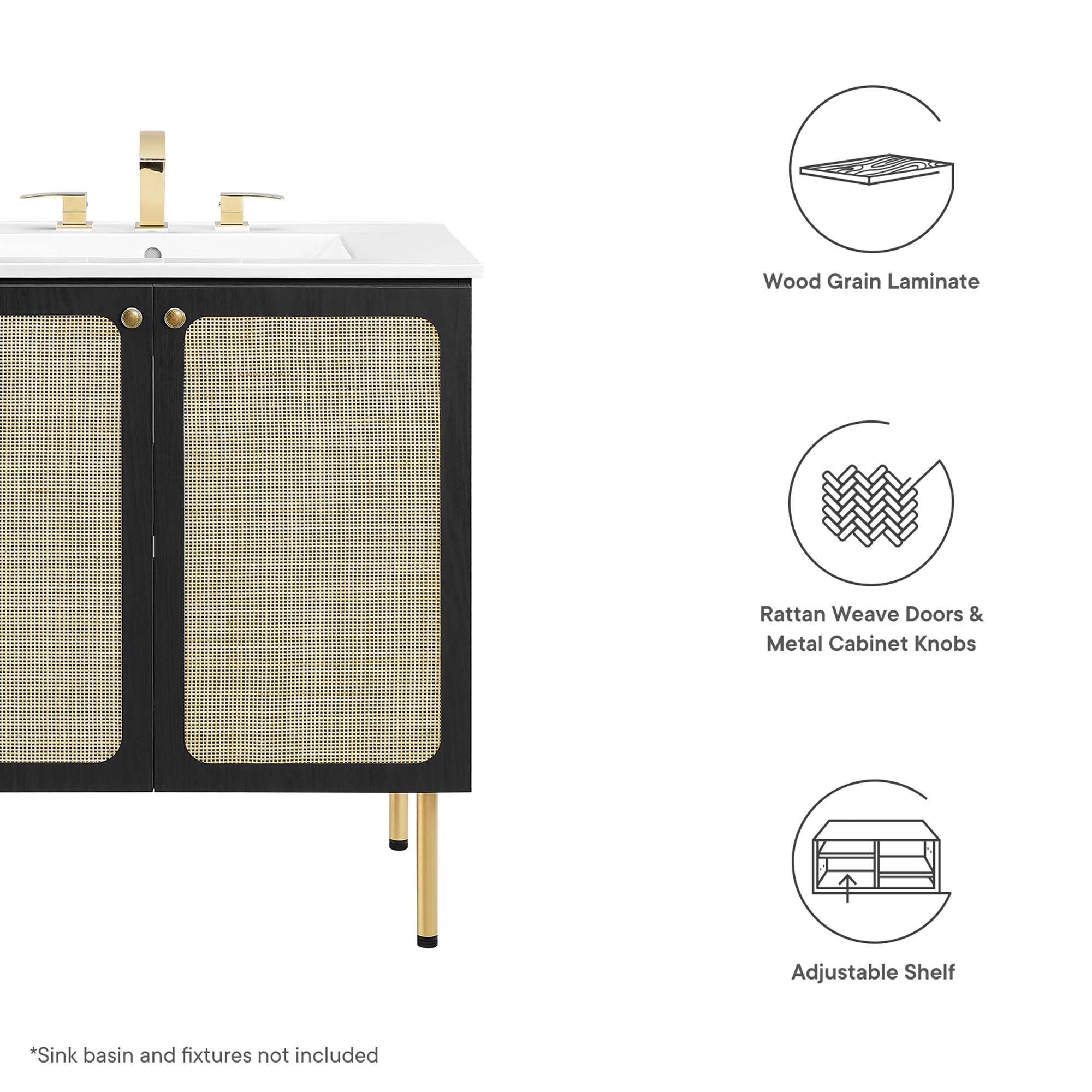 Chaucer Bathroom Cabinet Basin Not Included by Modway