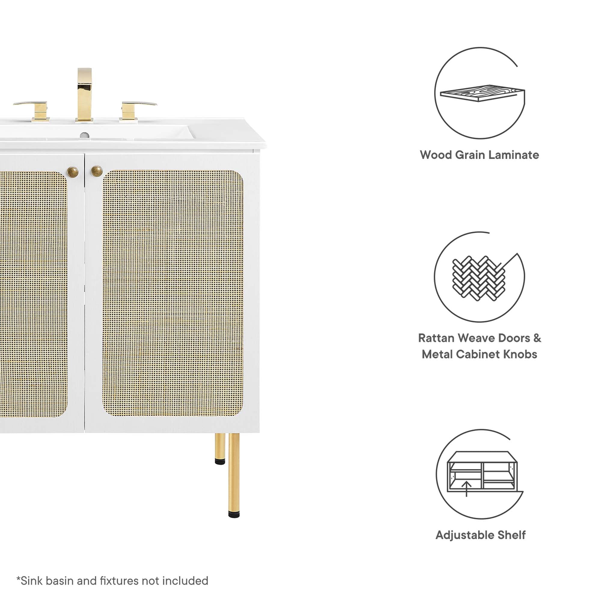 Chaucer Bathroom Cabinet Basin Not Included by Modway
