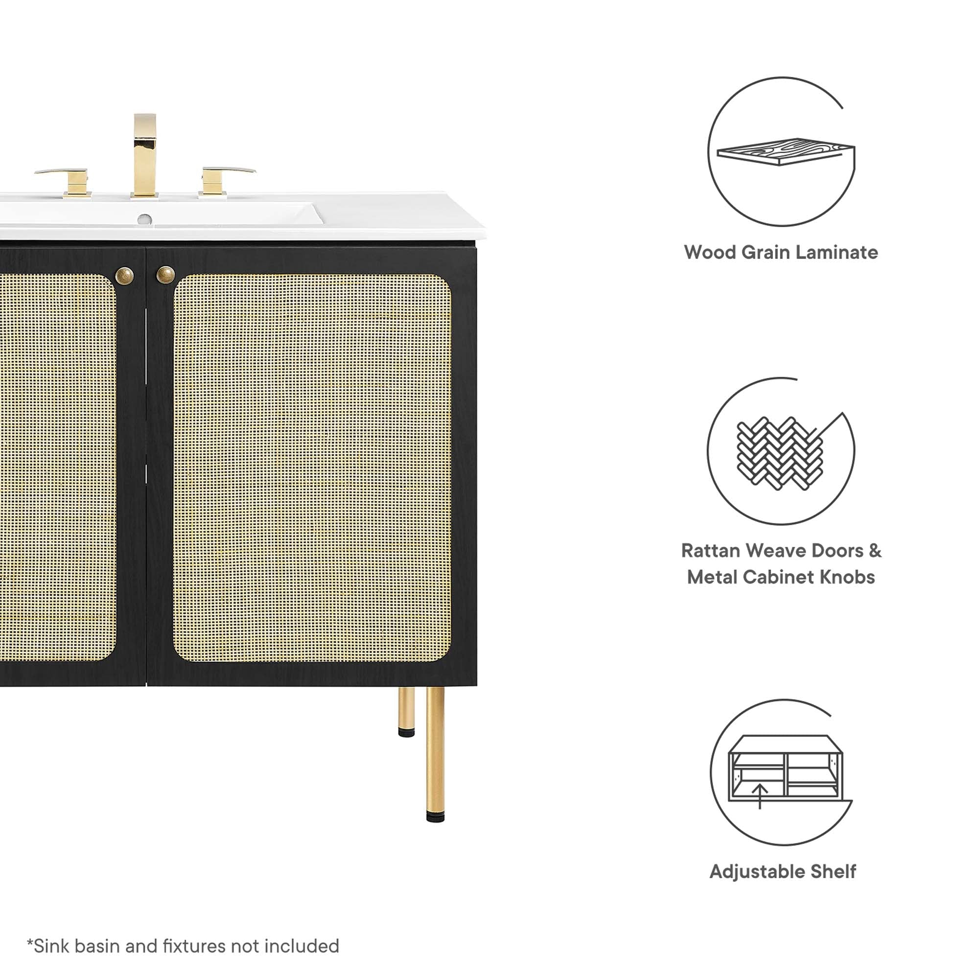 Chaucer Bathroom Cabinet Basin Not Included by Modway